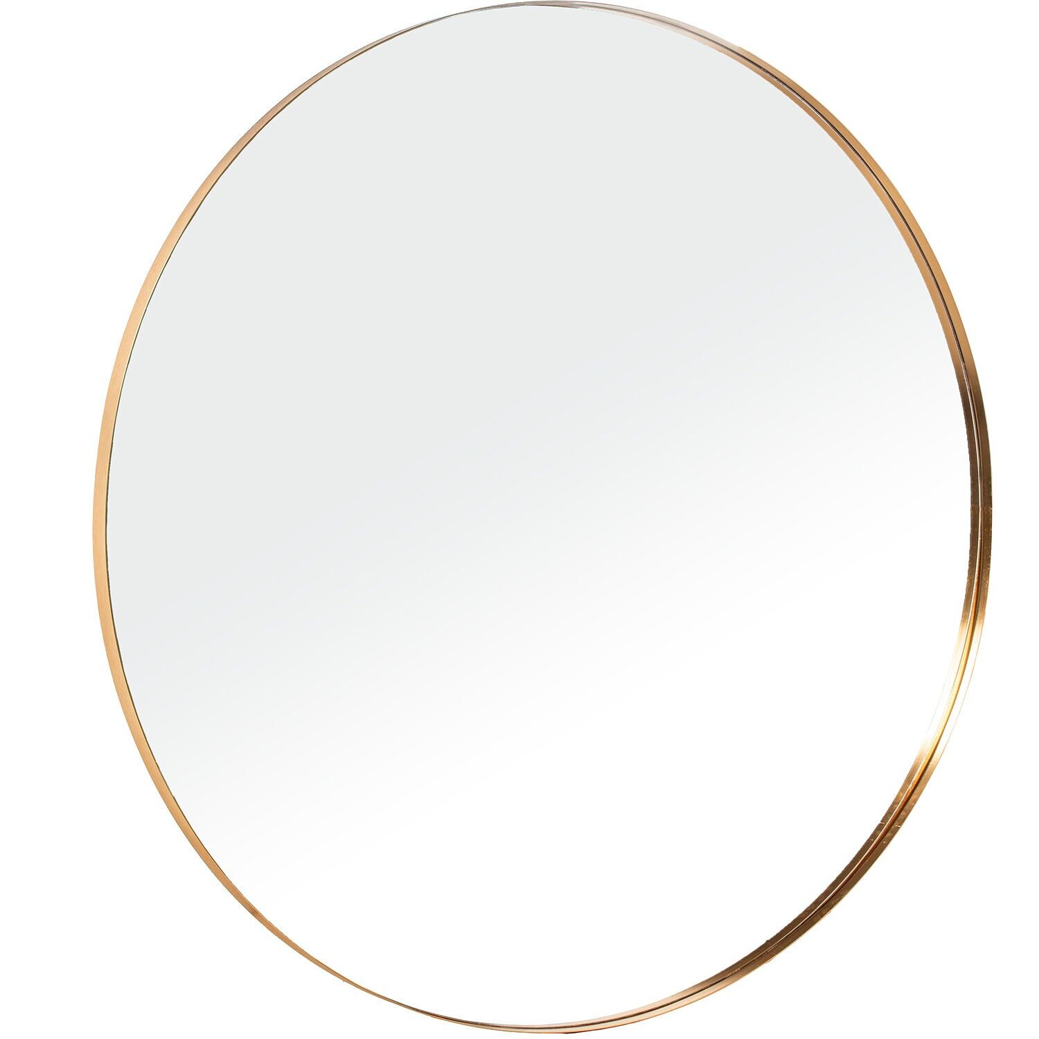 Round mirror ø120cm gold metal 120x3.5cm ST72168