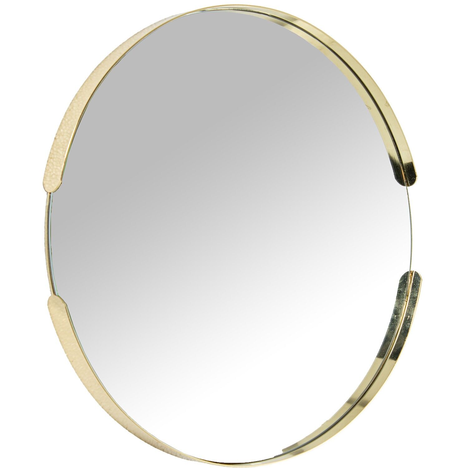 Round mirror, gold metal, 50x3.5cm ST72172