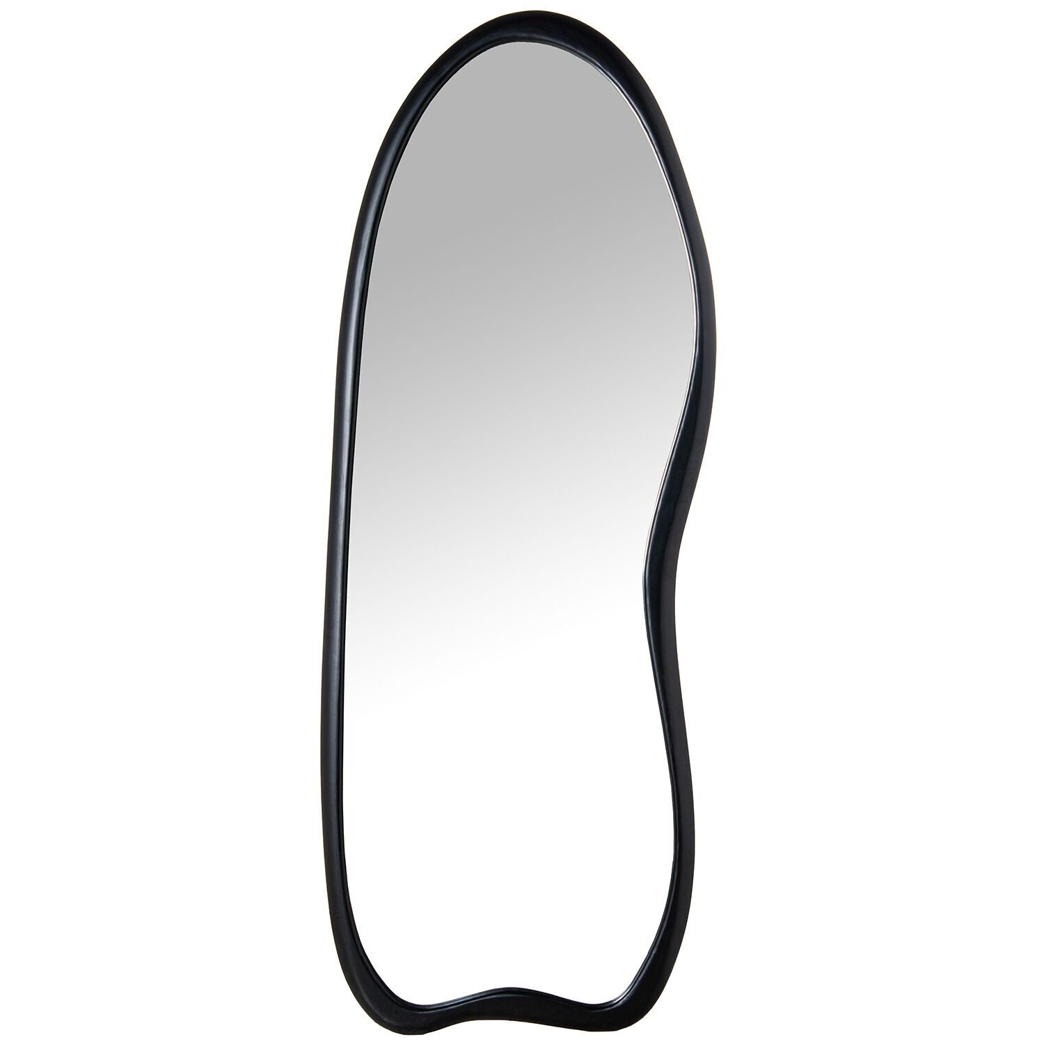 Black lacquered wooden wall mirror, vertical only, 66.5x3x180cm, interior: 54x170cm ST72179