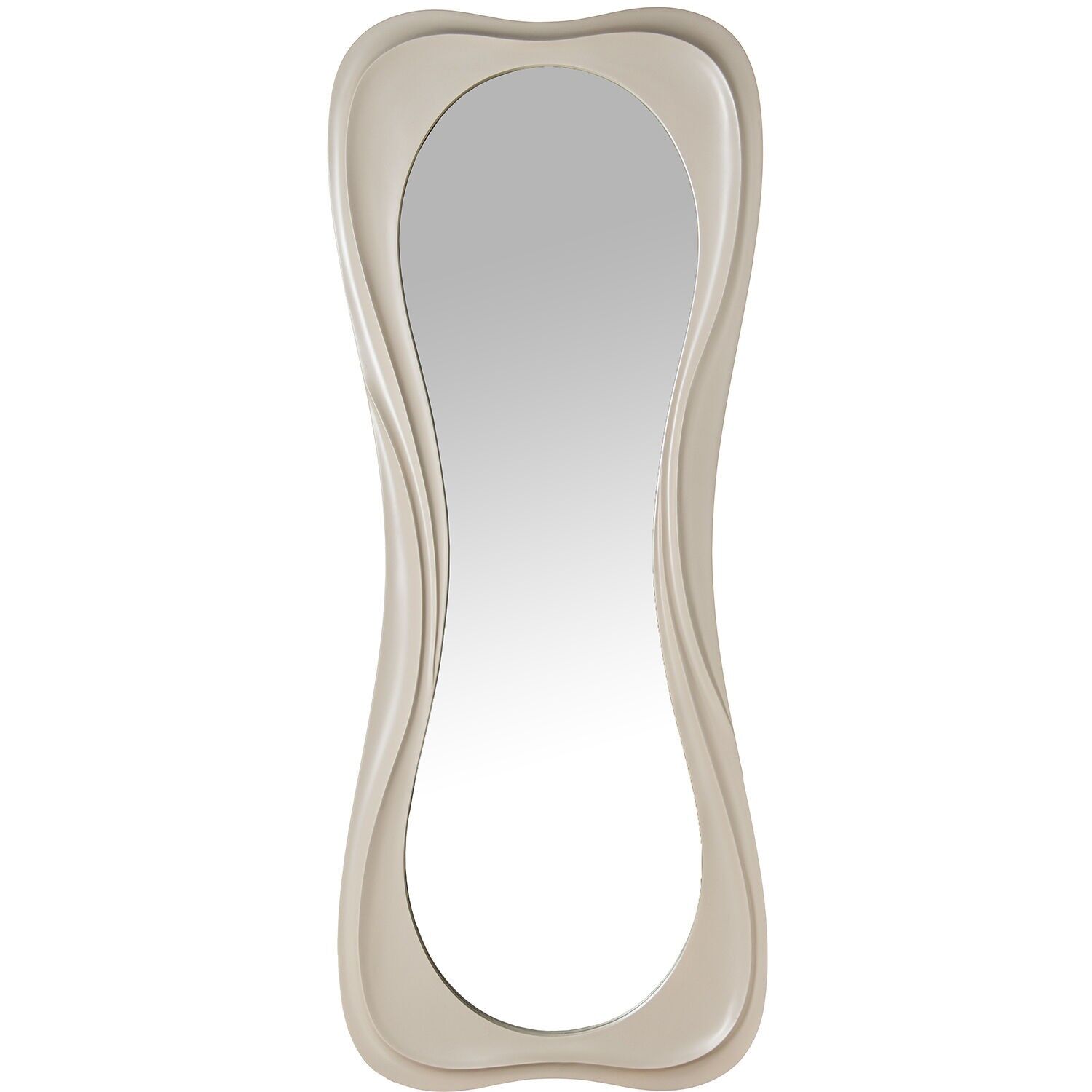 White lacquered MDF floor mirror 70x4x175cm ST72185