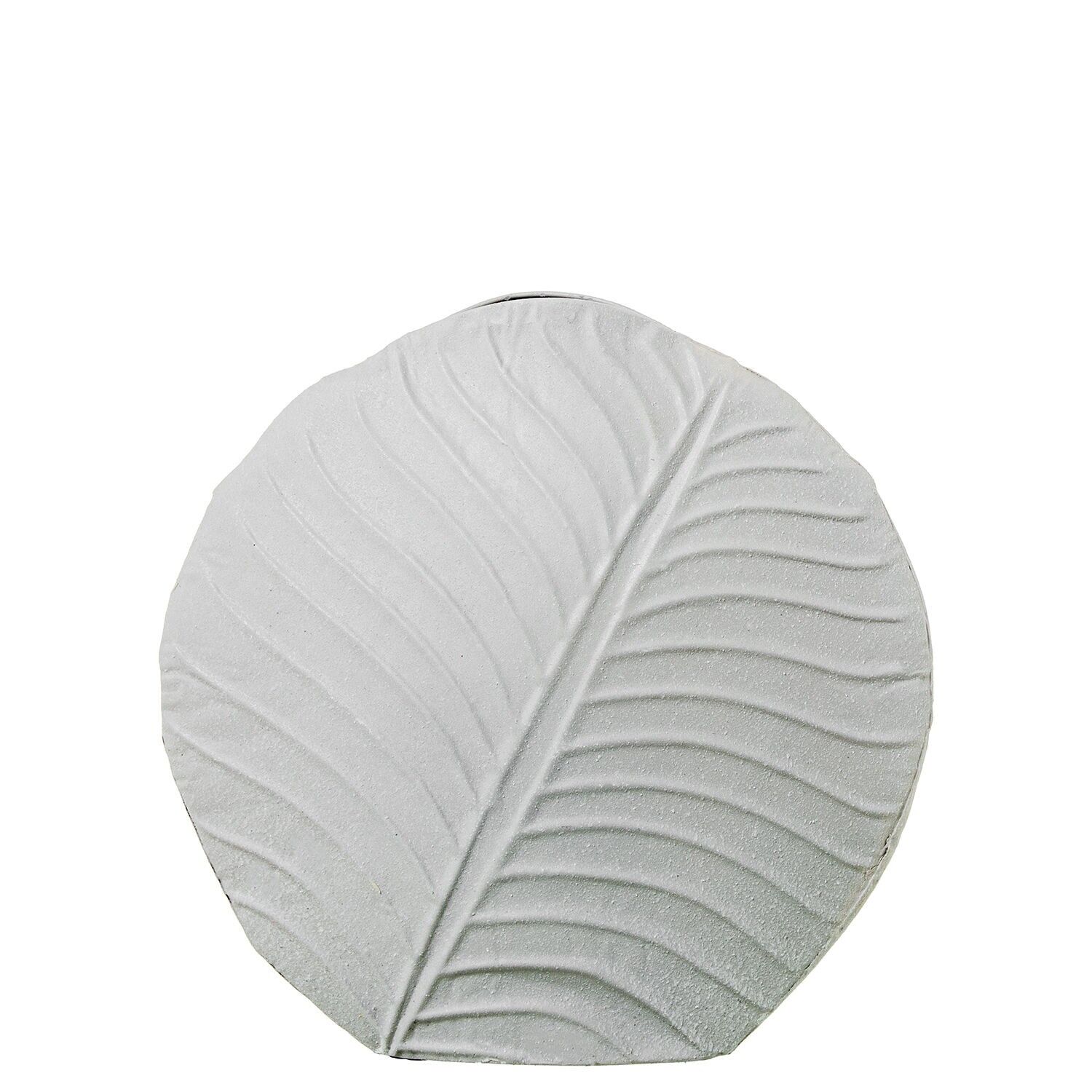 Metal vase 32cm white 33x13x32cm ST72356