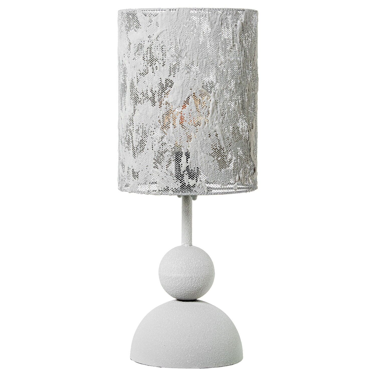 White metal table lamp 22x55cm ST72370