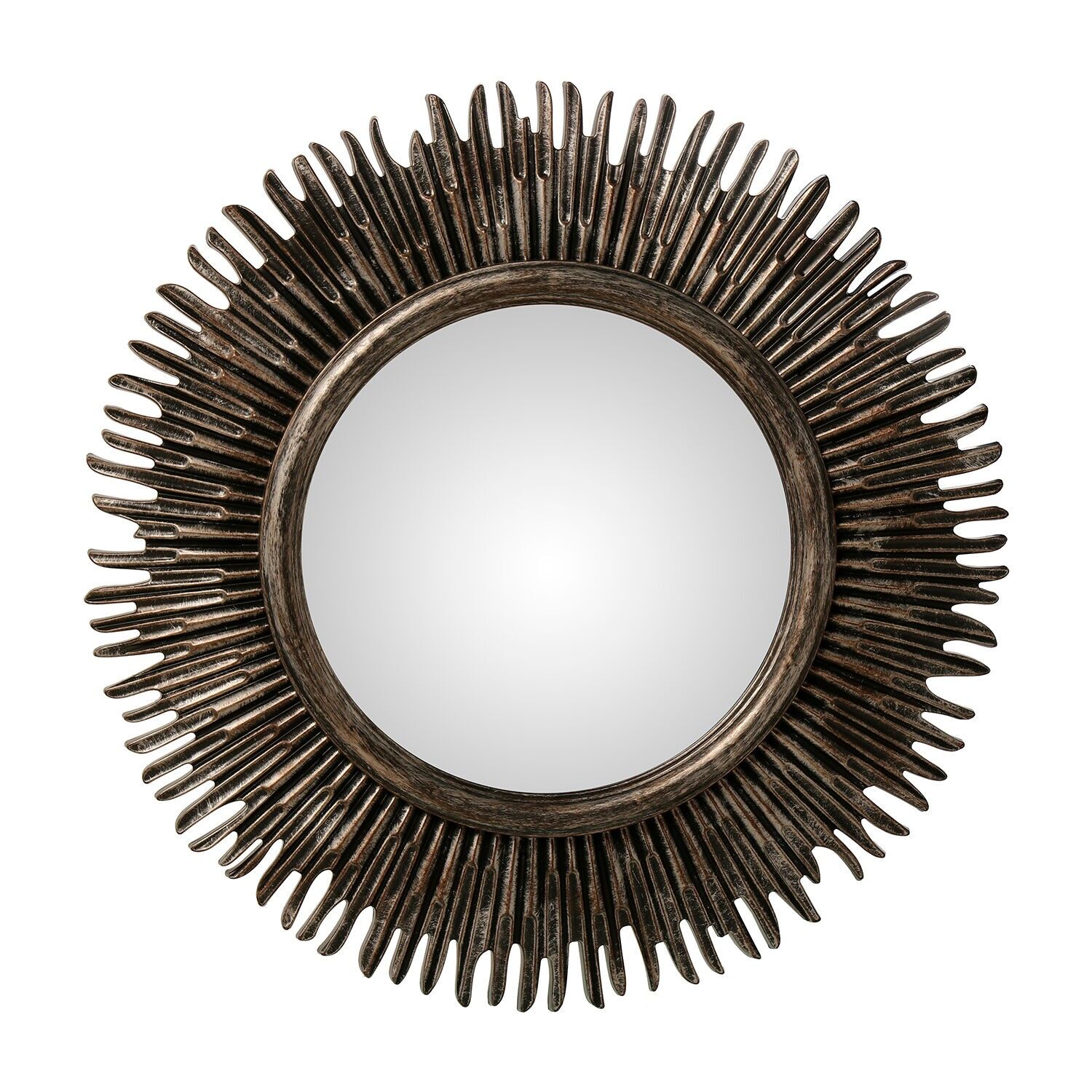 Round mirror, dark gray resin, 58x3cm, inner: 30cm ST72428