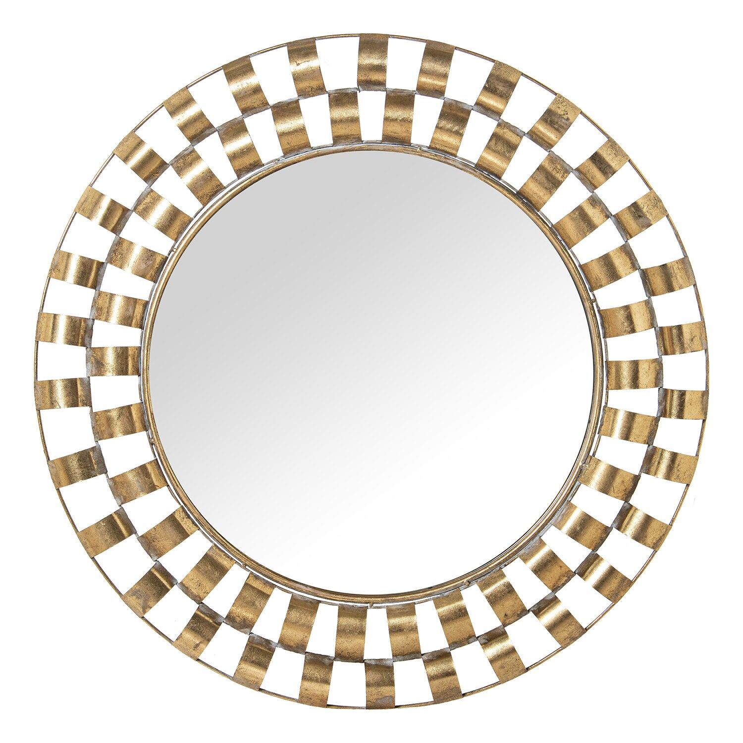 Round gold metal mirror 89cm 89x5cm ST72381