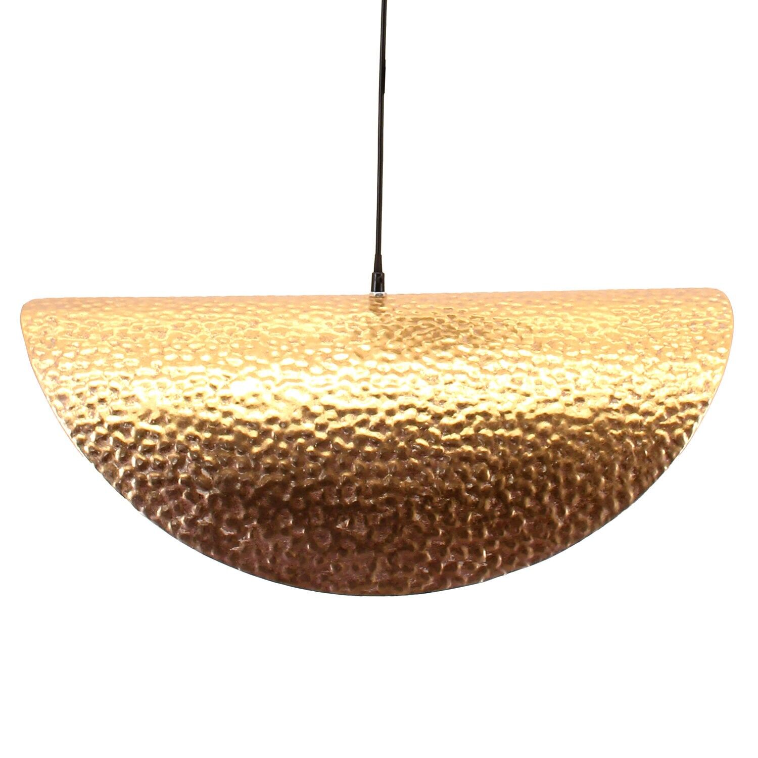 Gold metal ceiling lamp, 1xe27 max40w not included, 60x35x22cm, black cable: 150cm ST72545