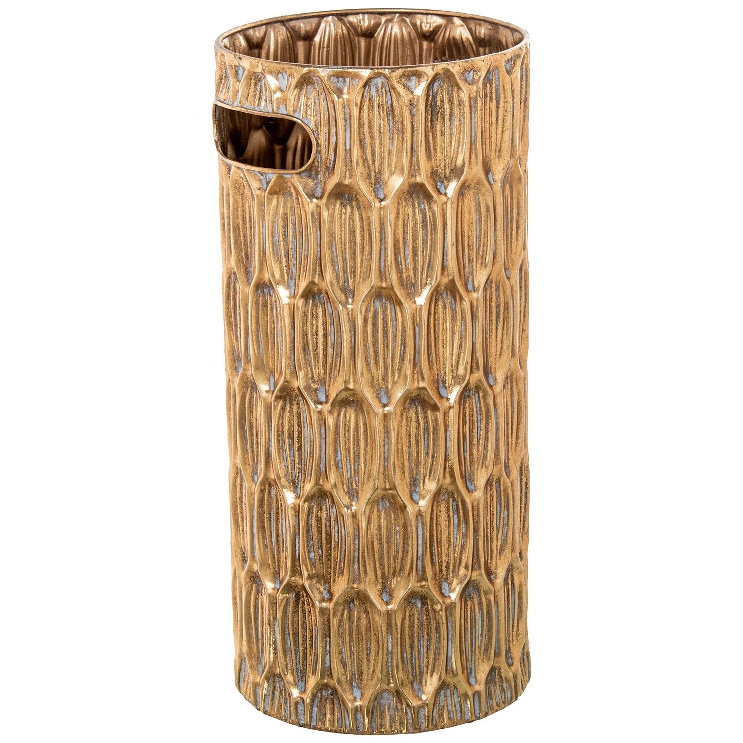 Golden metal umbrella stand 20x45cm ST72554