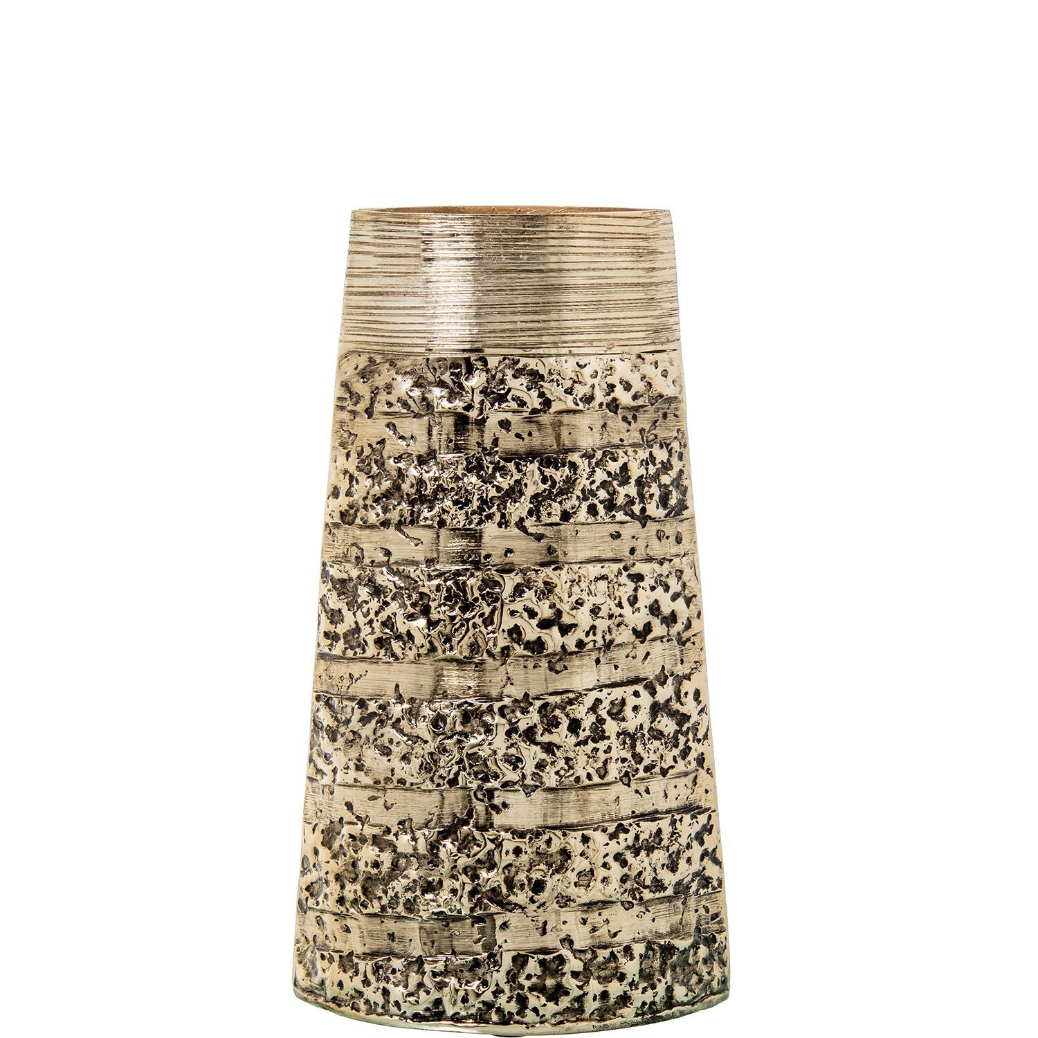 Gold aluminum vase 17x10x30cm ST72560