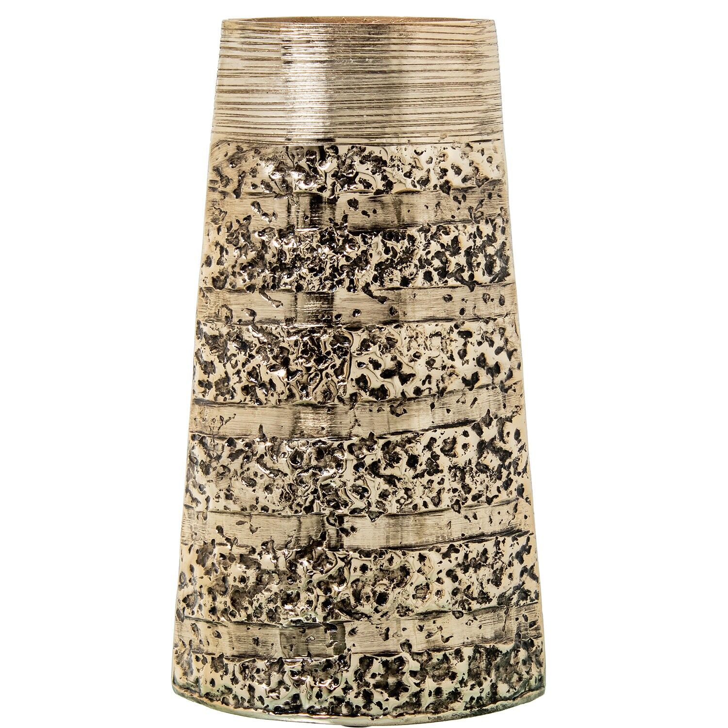 Gold aluminum vase 22x12x38cm ST72561