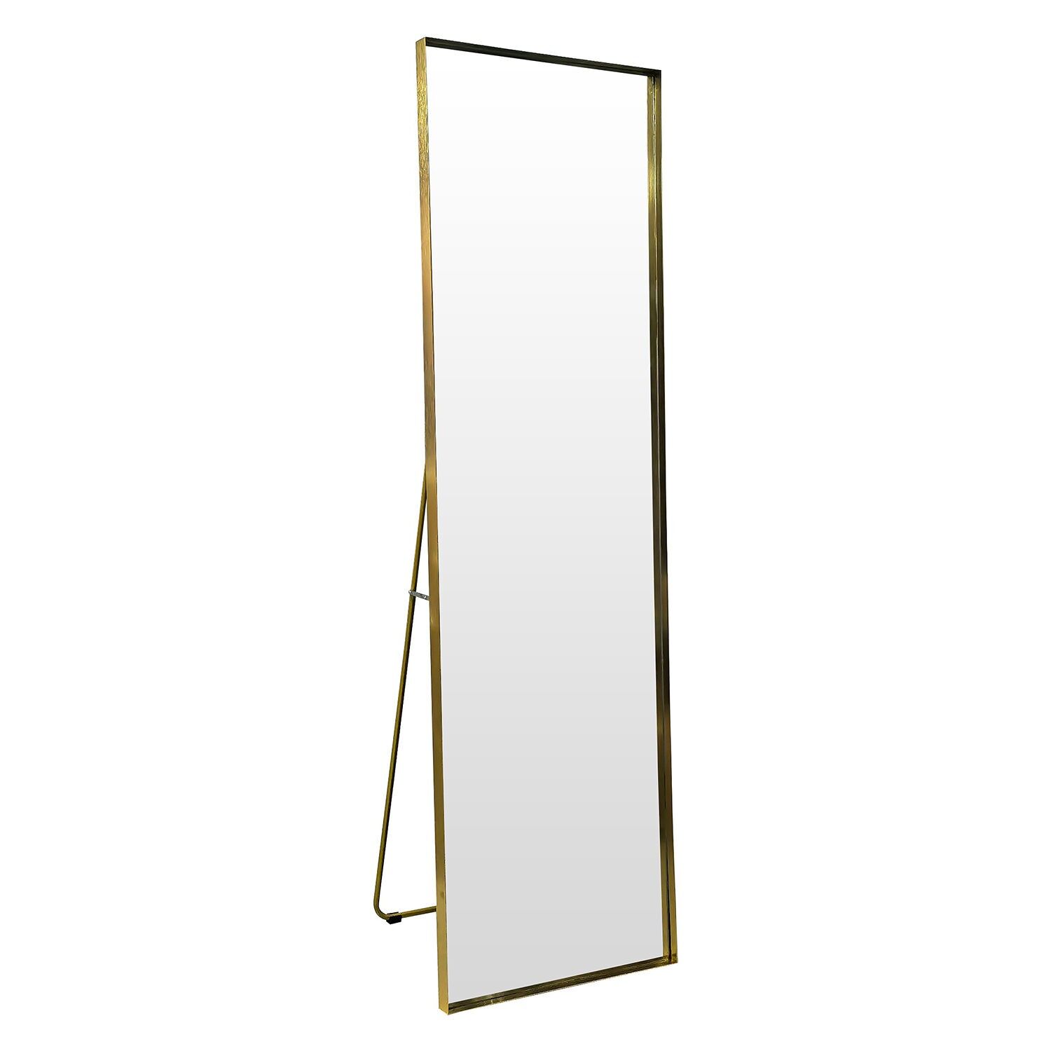 Floor mirror, wall mirror, gold metal, 50x3.5x170cm ST72585