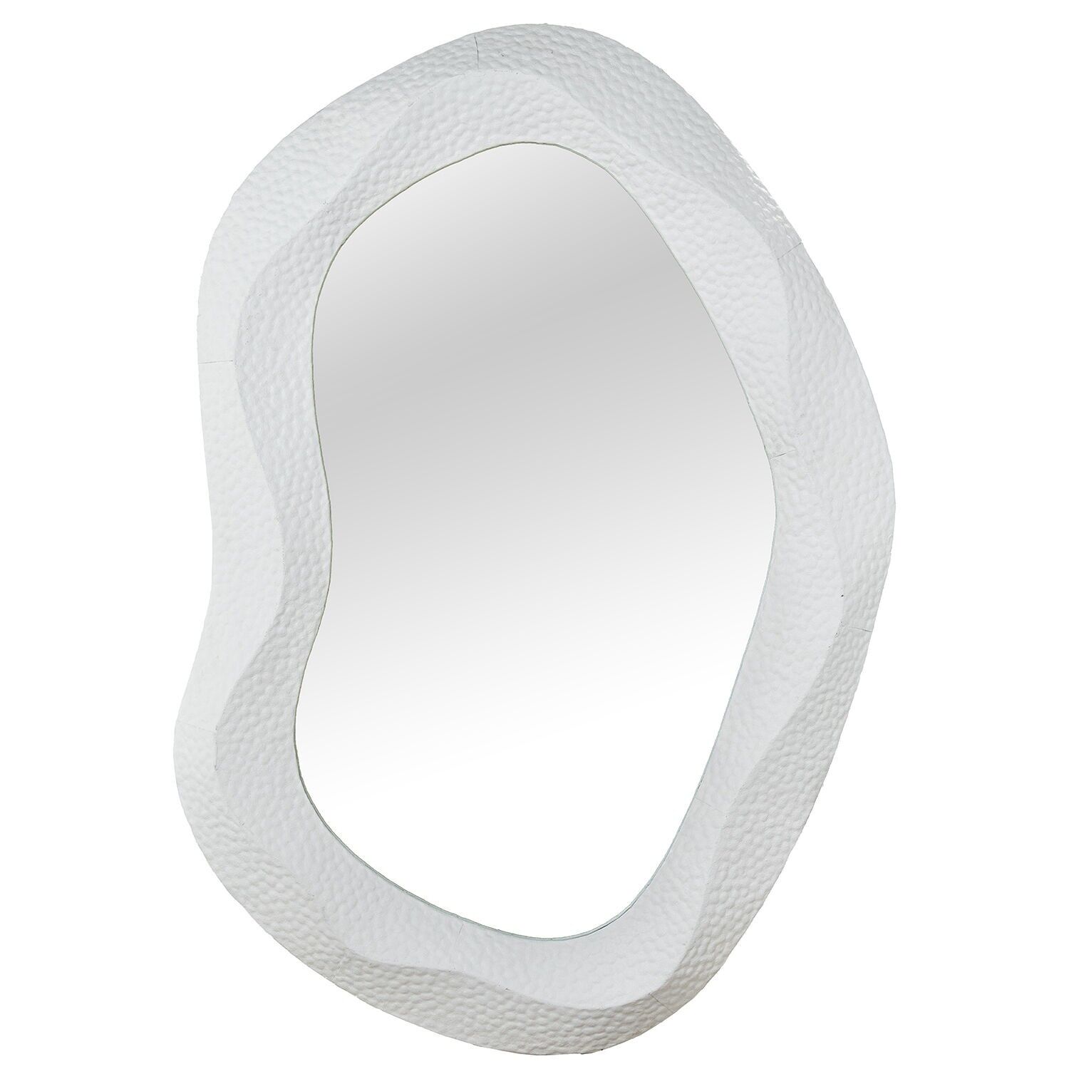 White metal mirror 80x6.5x107 cm ST73079