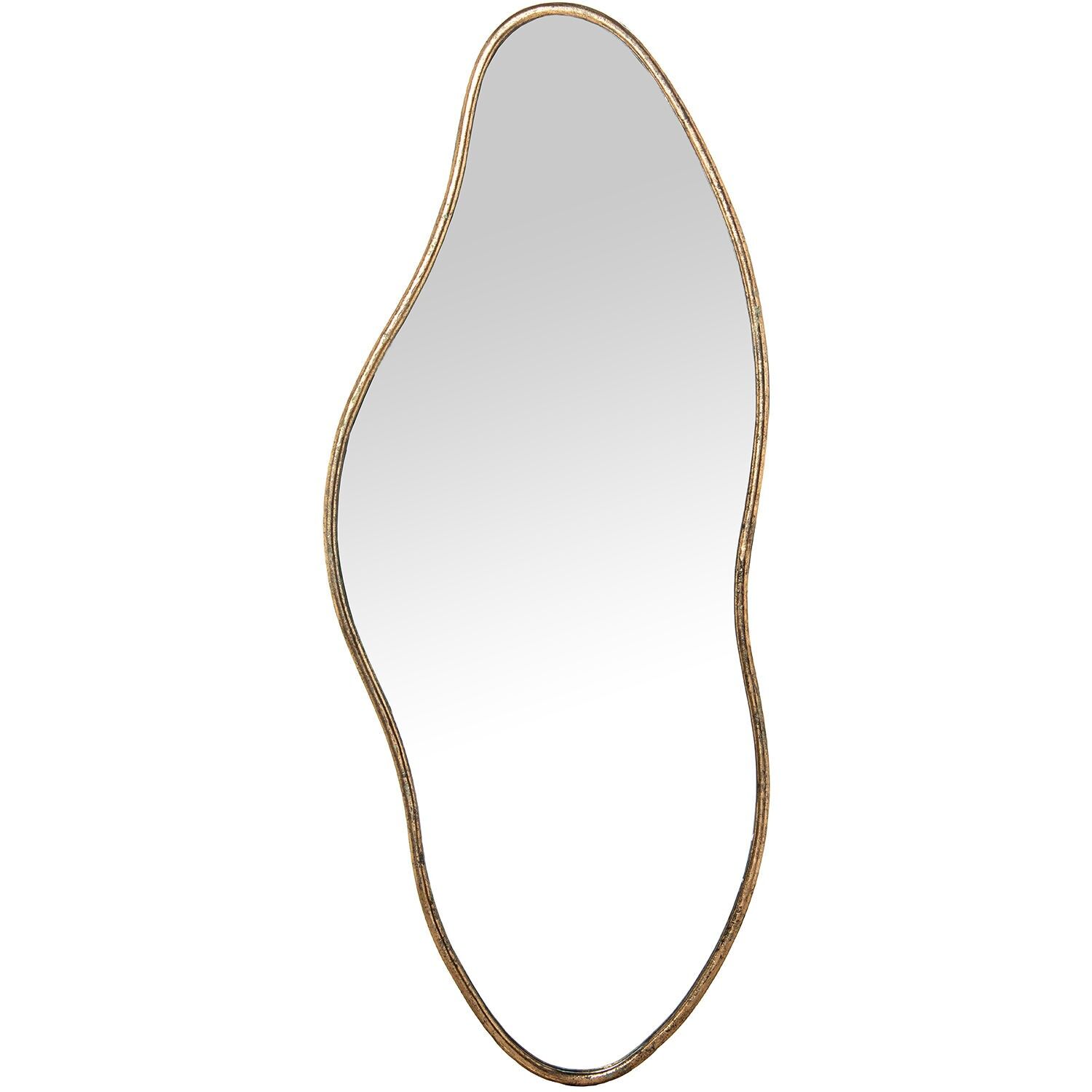 Gold metal wall mirror 44x2.5x109.5 cm ST73076