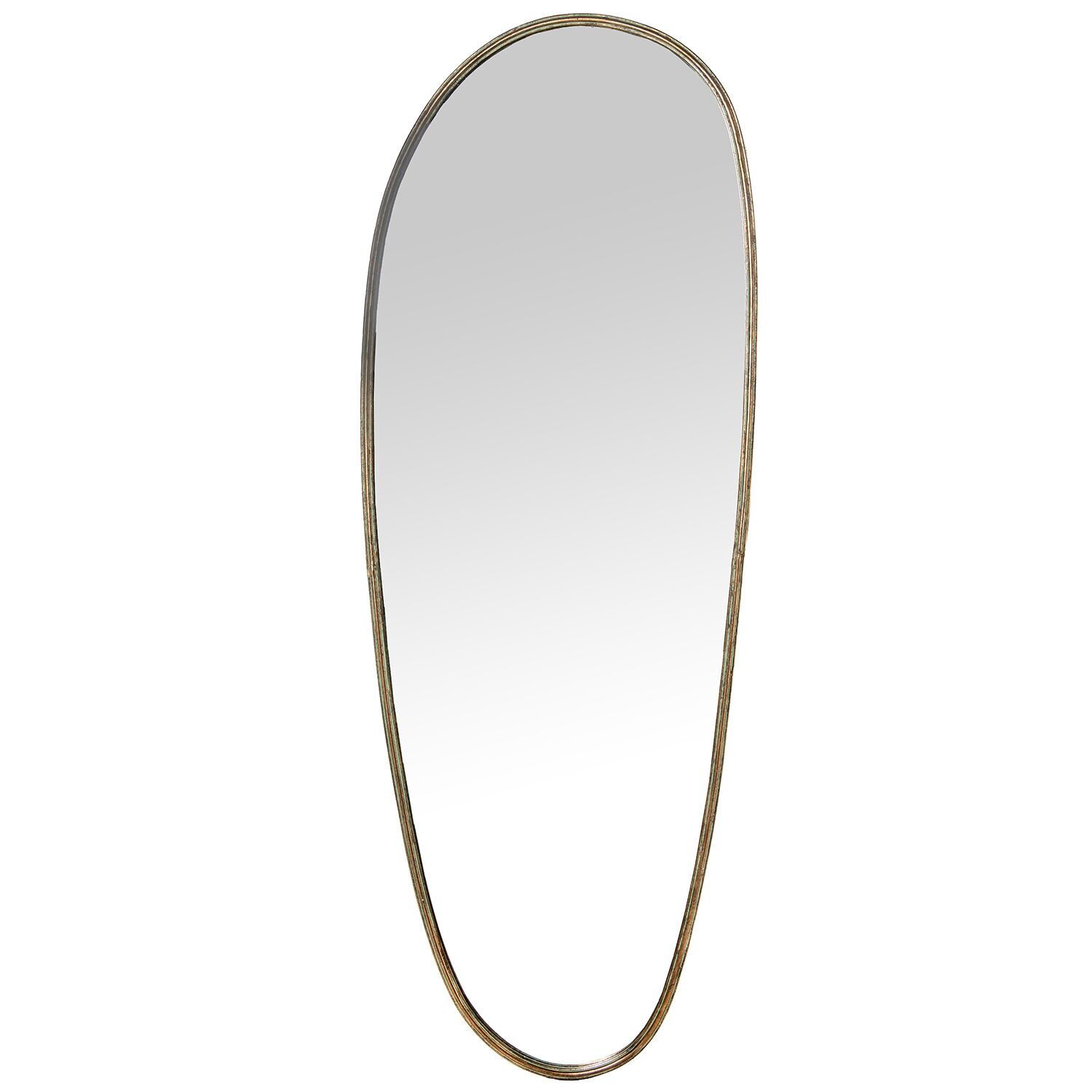 Gold metal wall mirror 61.5x3x170 cm ST73077