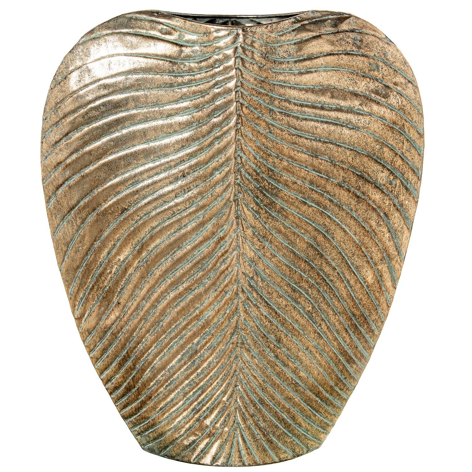 Gold metal vase 41.5x10.5x49 cm ST73074