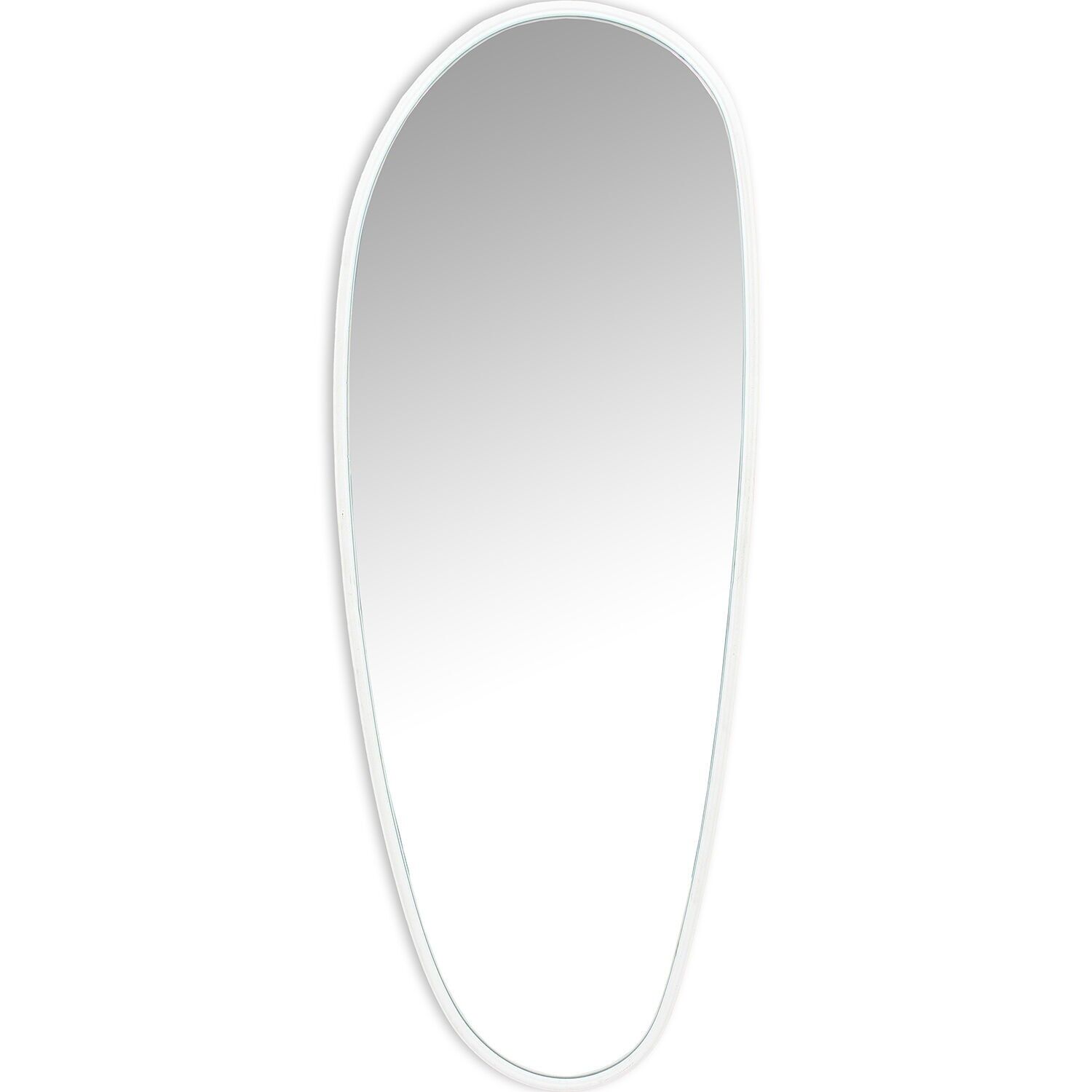 White metal mirror 61.5x3x170 cm ST73081