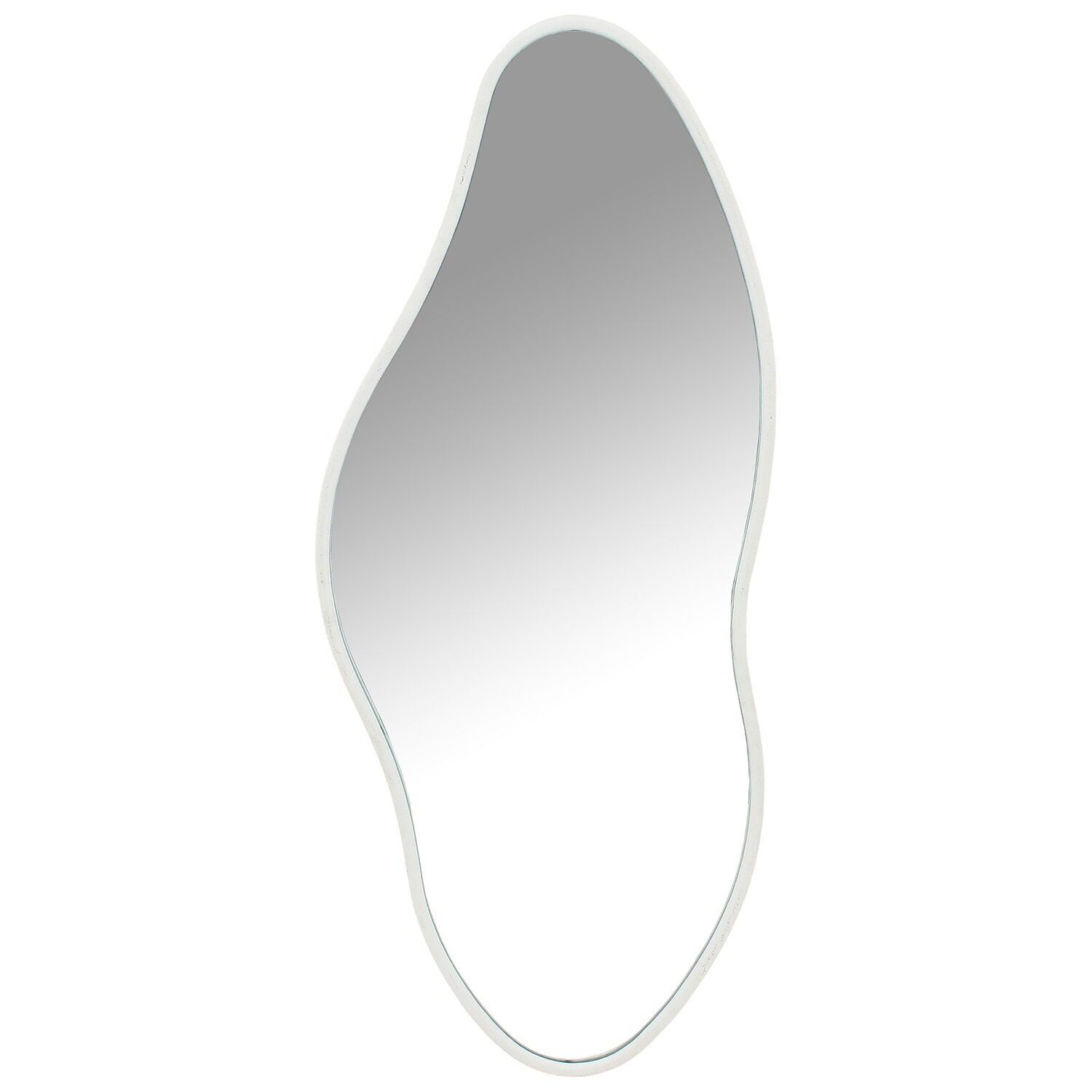 White metal mirror 44x2.5x109.5 cm ST73080