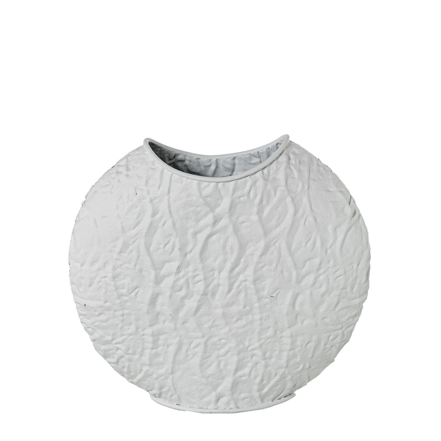 White metal vase 32x12x30 cm ST73085