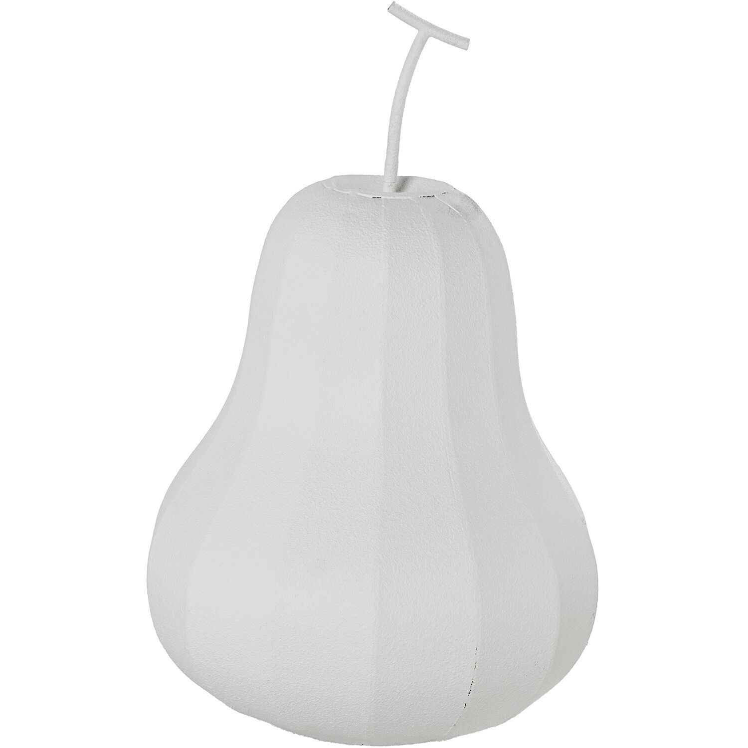 White pear-shaped metal figure 27.5x27.5x43 cm ST73095