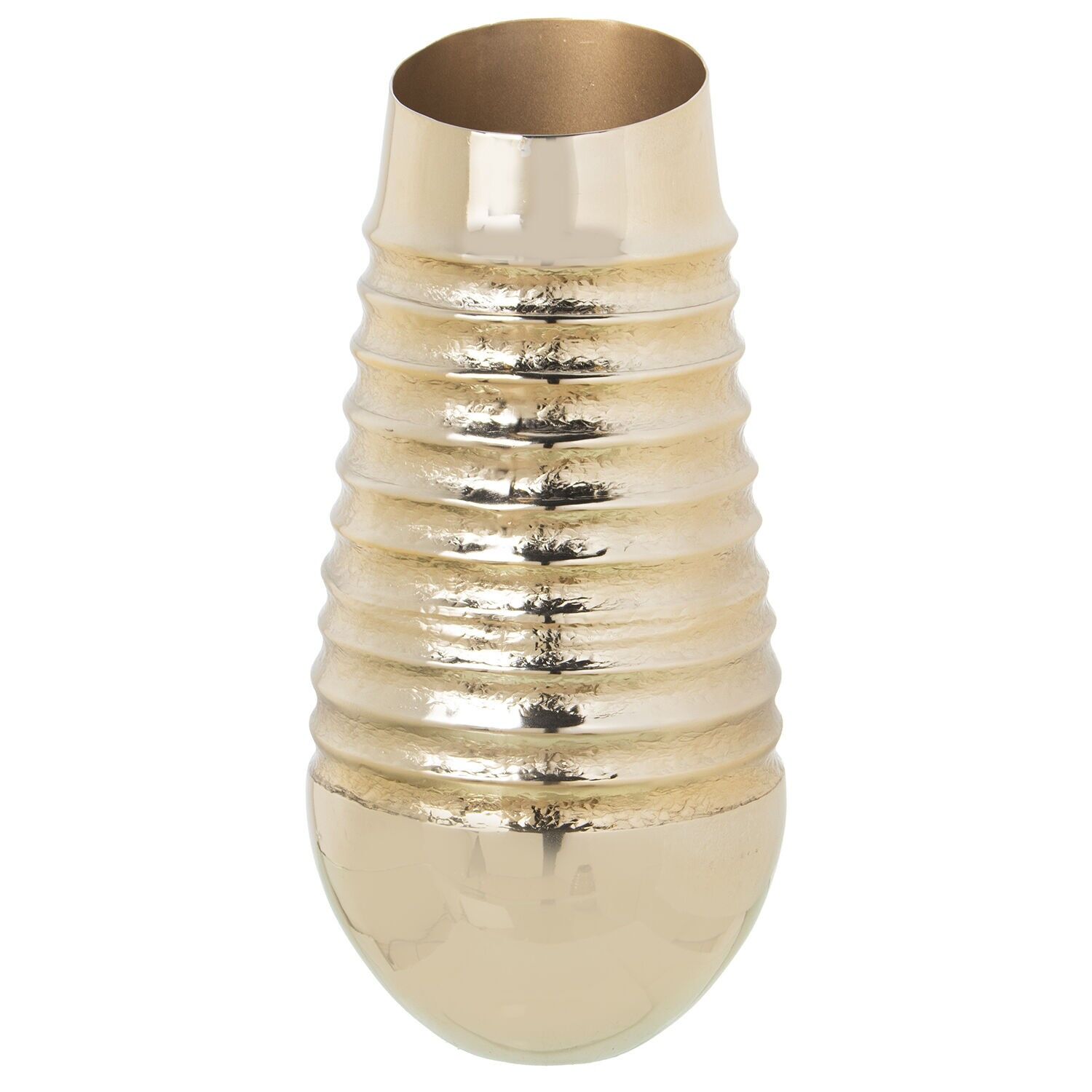 Gold aluminum vase 21x43cm ST74204