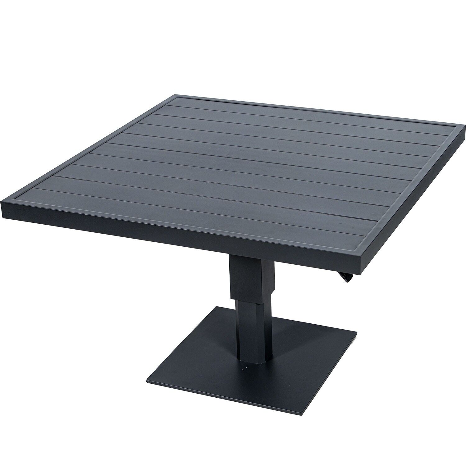 Height-adjustable anthracite aluminum outdoor table 91219 and 91220 101x101x45, 68cm ST74607