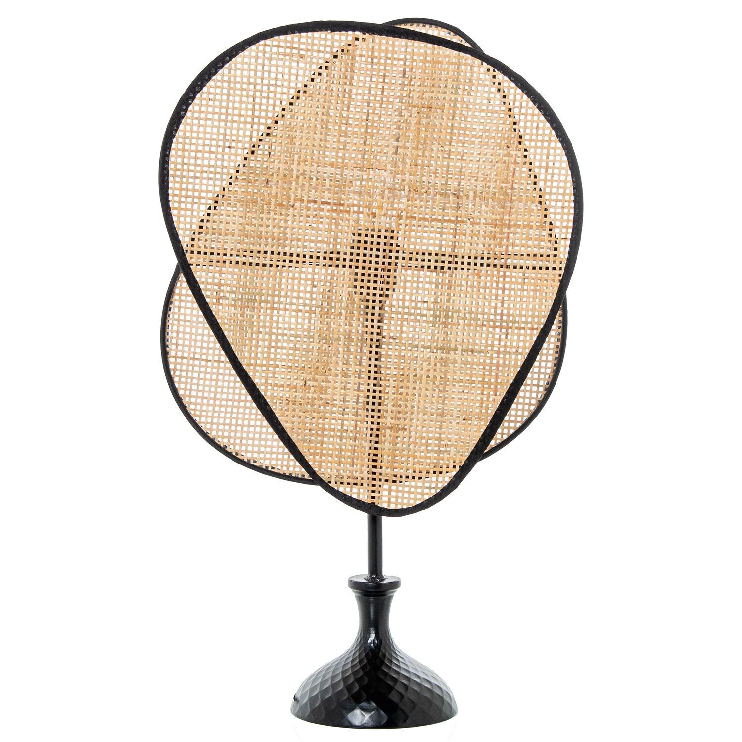 Lampada da tavolo in rattan, lampadina 1xe27max40w non inclusa, 34x12x58cm, cavo nero: 132cm ST75689