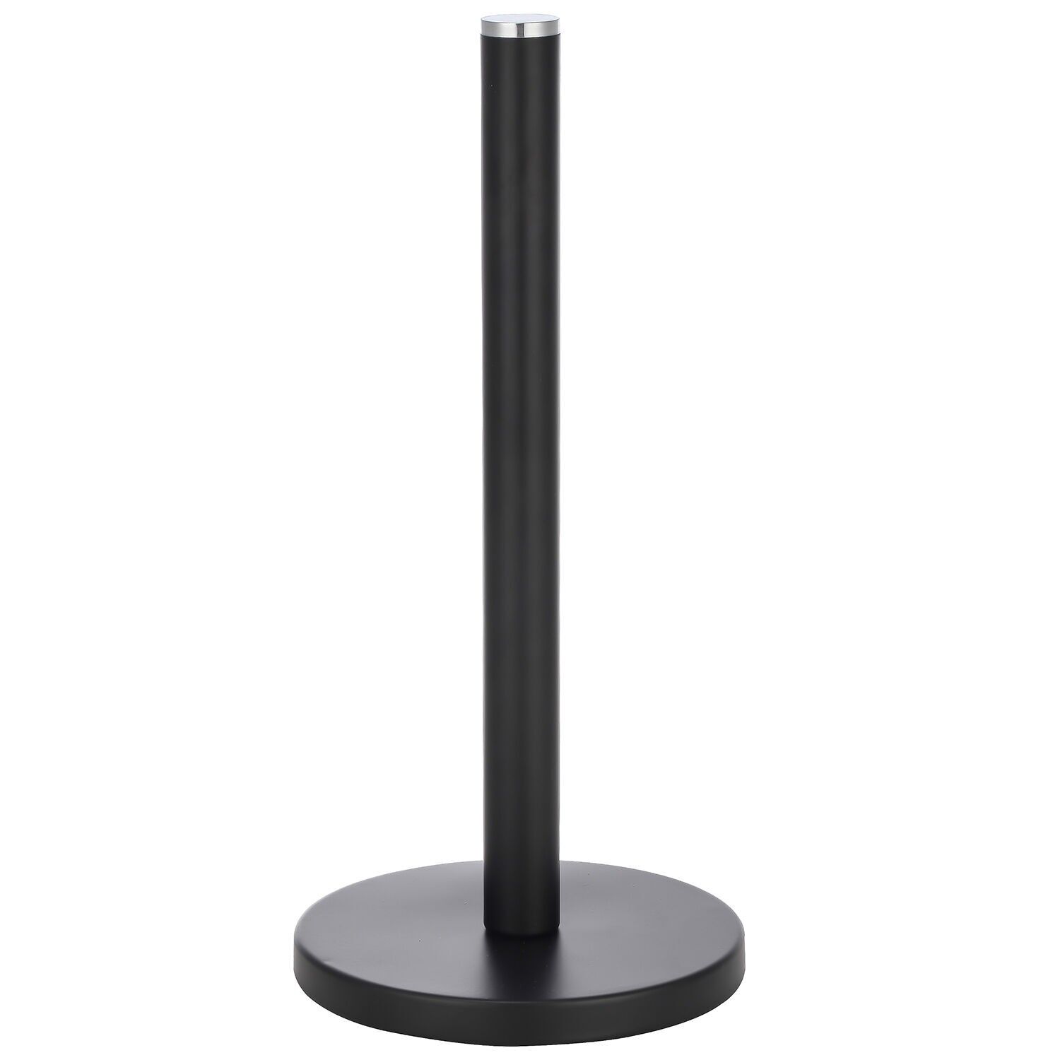 Kitchen roll holder, black steel, 15x32cm ST82693