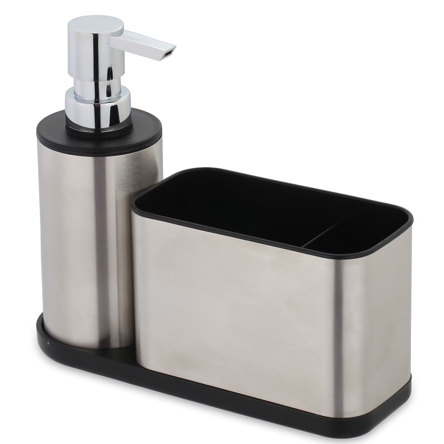 Dispenser with scouring pad, steel, 20x7x18cm ST82701