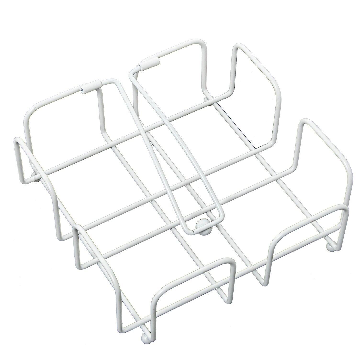 White metal napkin holder 19x19x7cm ST82712