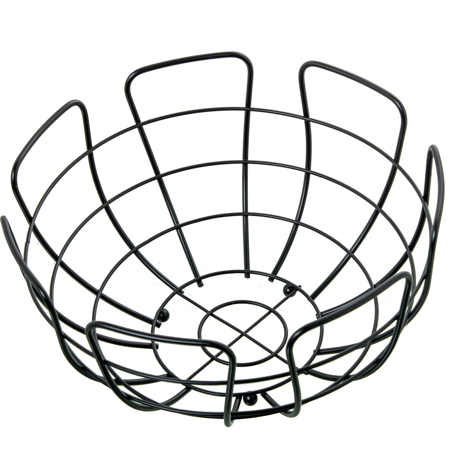 Black metal fruit bowl 26x15cm ST82723