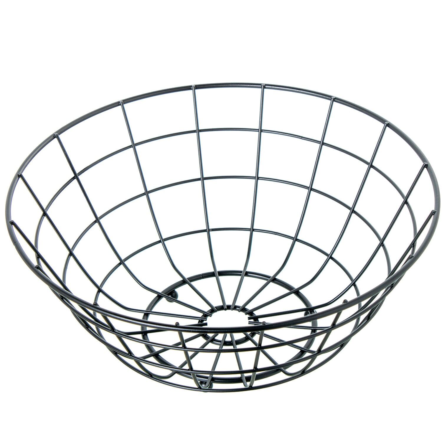 Black metal fruit bowl 28x12cm ST82726