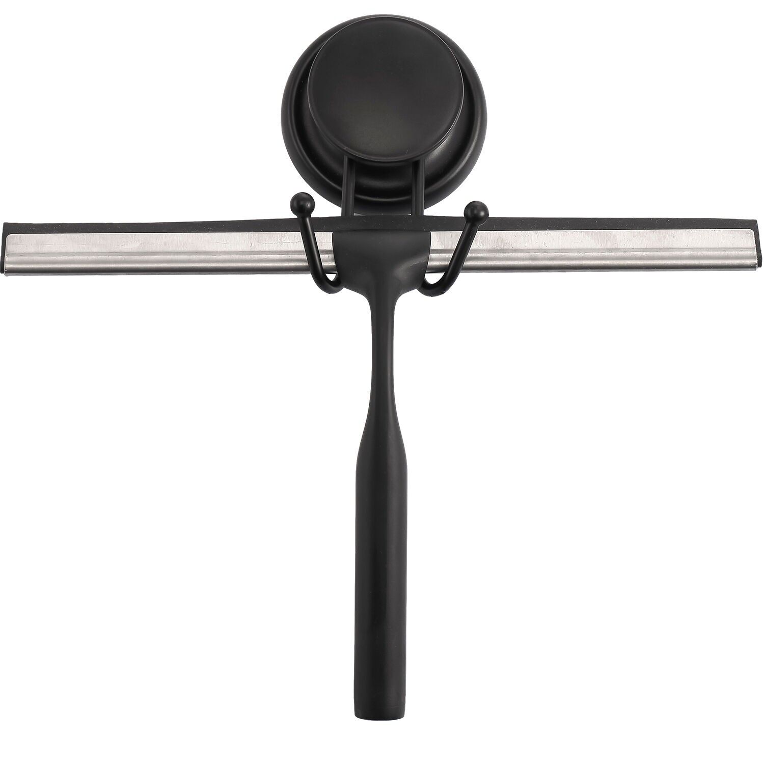 Metal bathroom screen cleaner with black holder 25x17cm ST82768