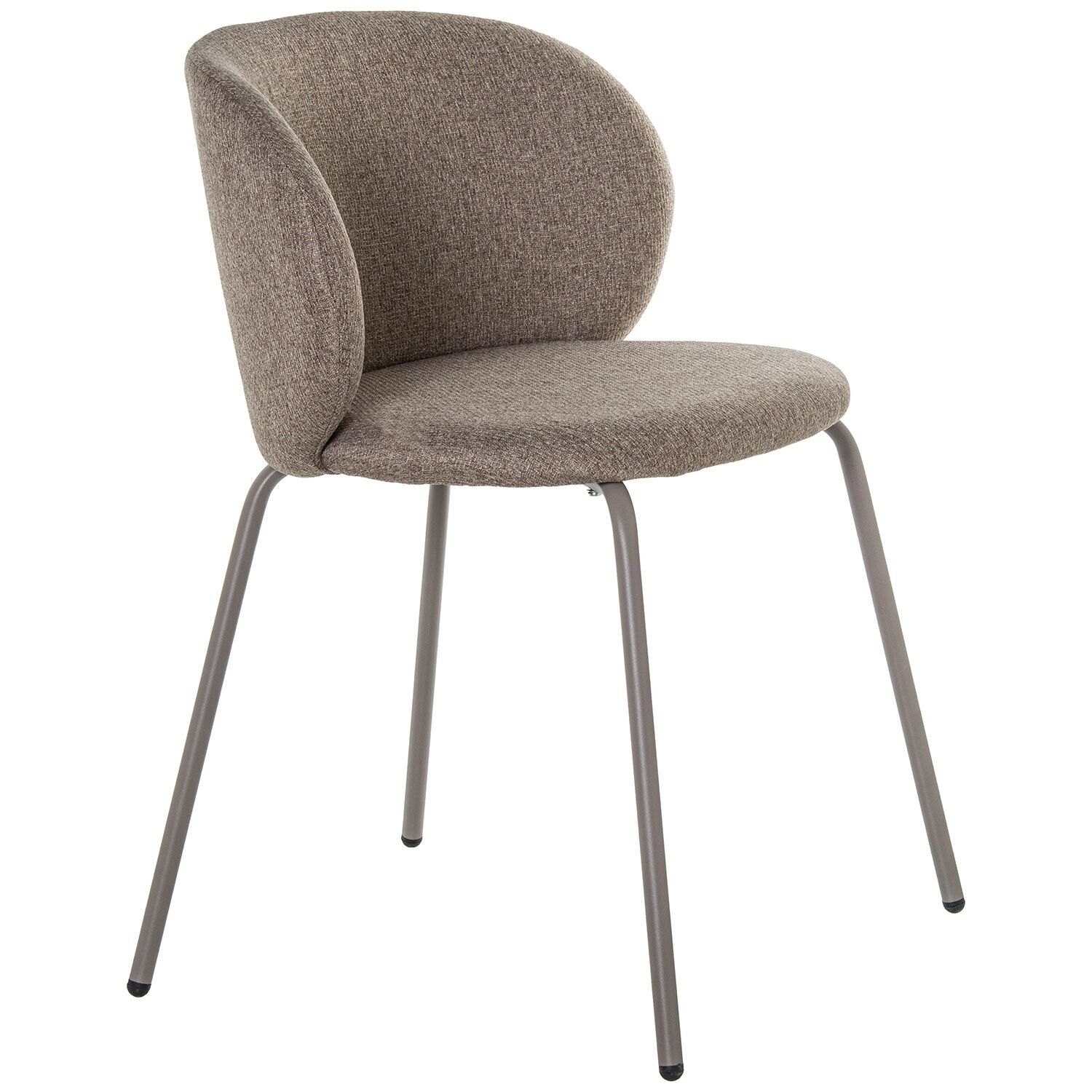 Gray metal chair with green upholstery, 56x52x78cm, seat height: 48cm ST83127
