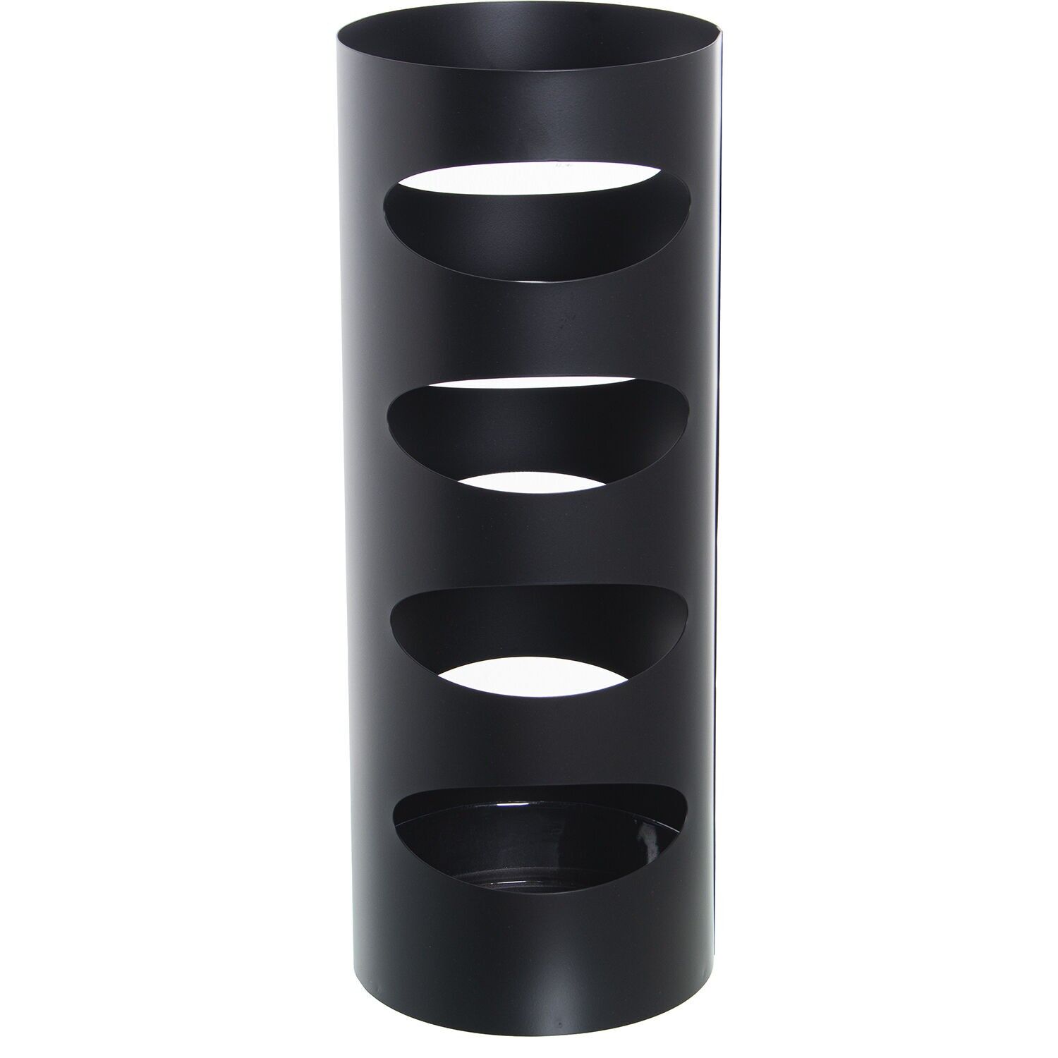 Round black metal umbrella stand 19x49cm ST83575