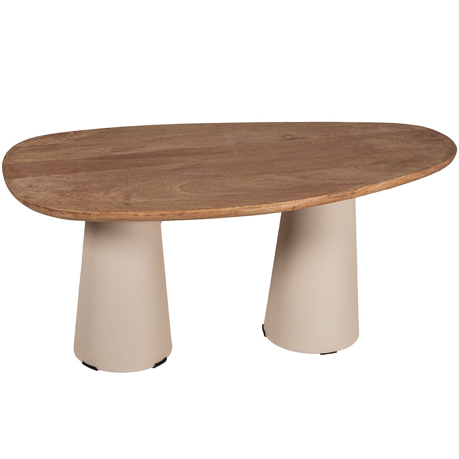 Mango wood side table with iron base and 85101 90x43x40cm ST85032