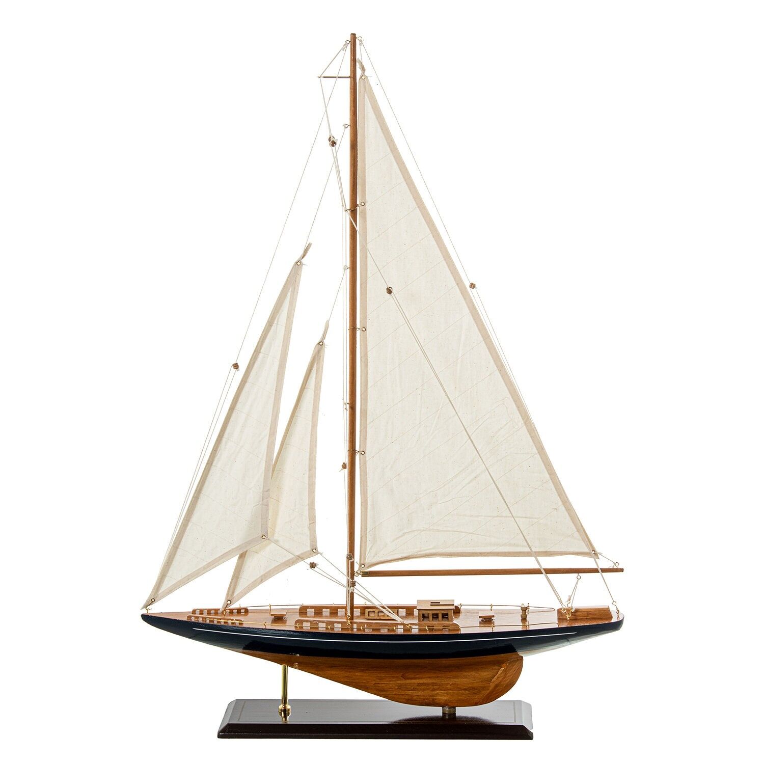 Velero madera 60x80cm casco azul, madera 60x12x80cm ST85124