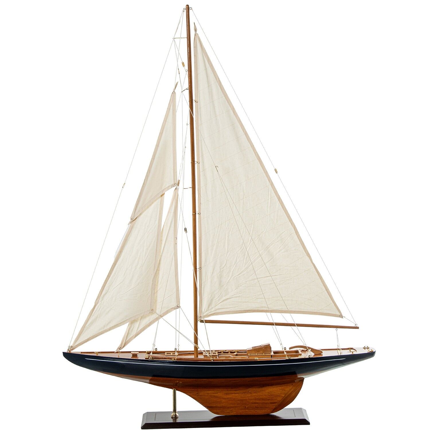 Velero madera 90x120cm casco azul, madera 90x13x120cm ST85125