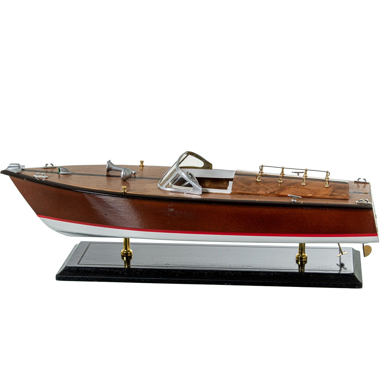 Lancha motora 50cm madera 50x15x15cm ST85130