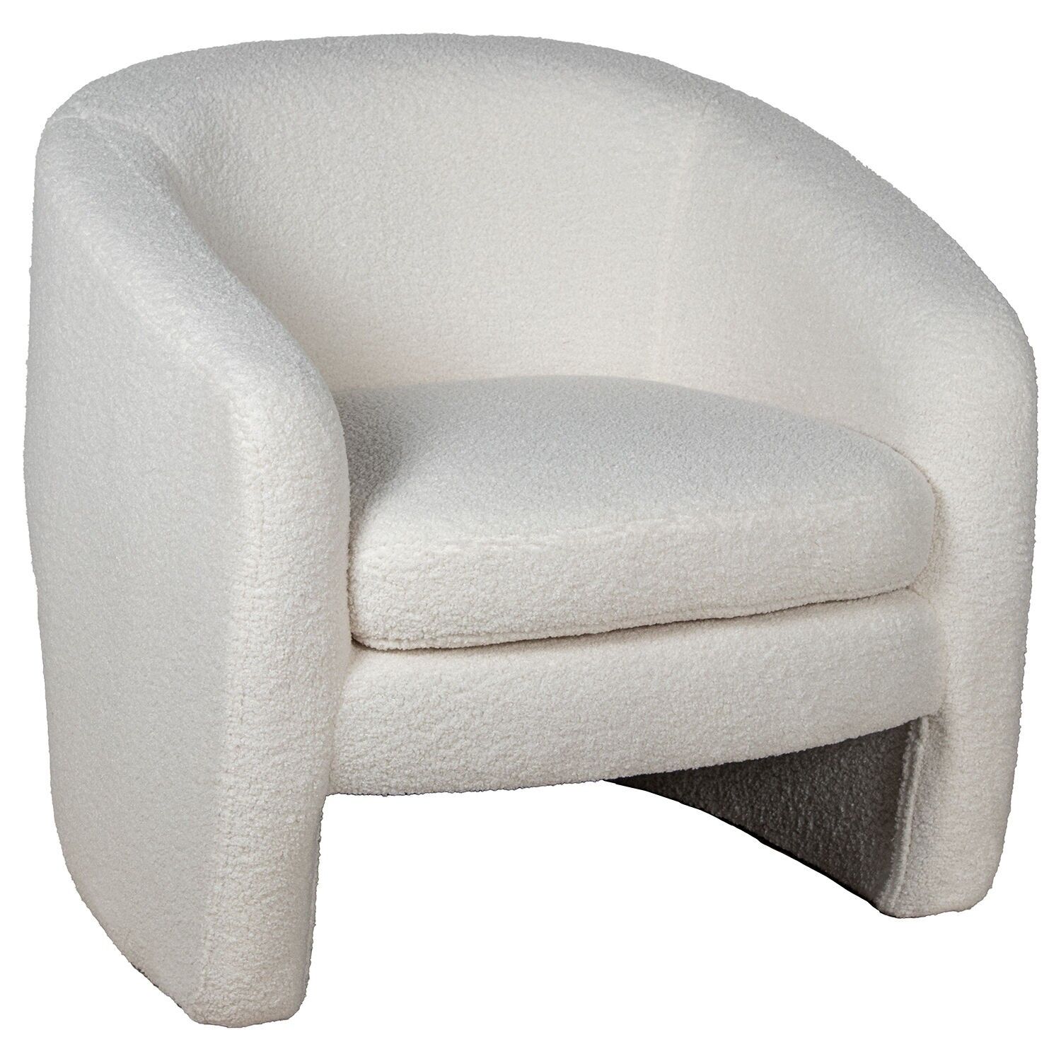Sillon tela blanca 72x81x75cm altasiento:47cm ST85137
