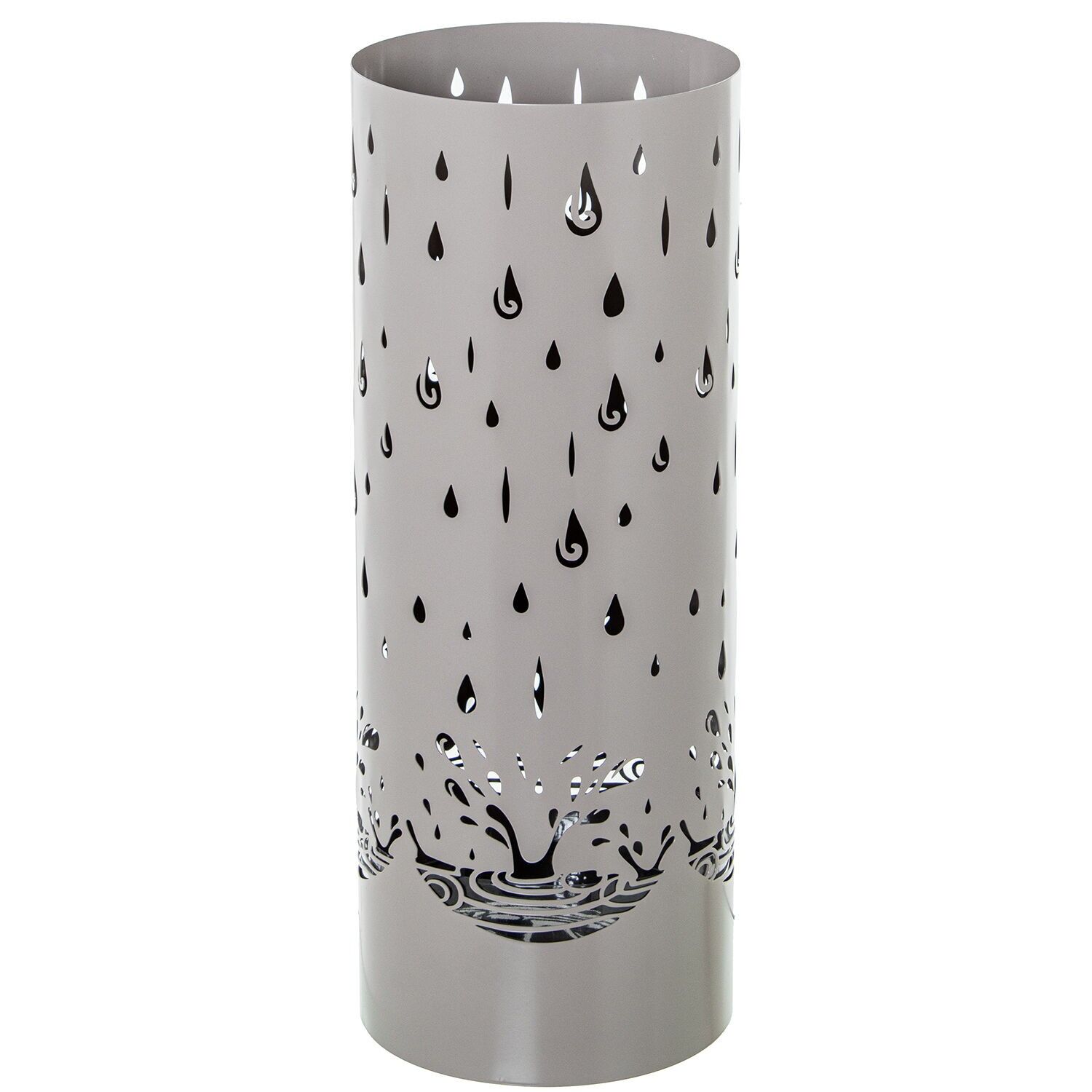 Paraguero metal redondo marrongotas 19x19x49 cm ST85172