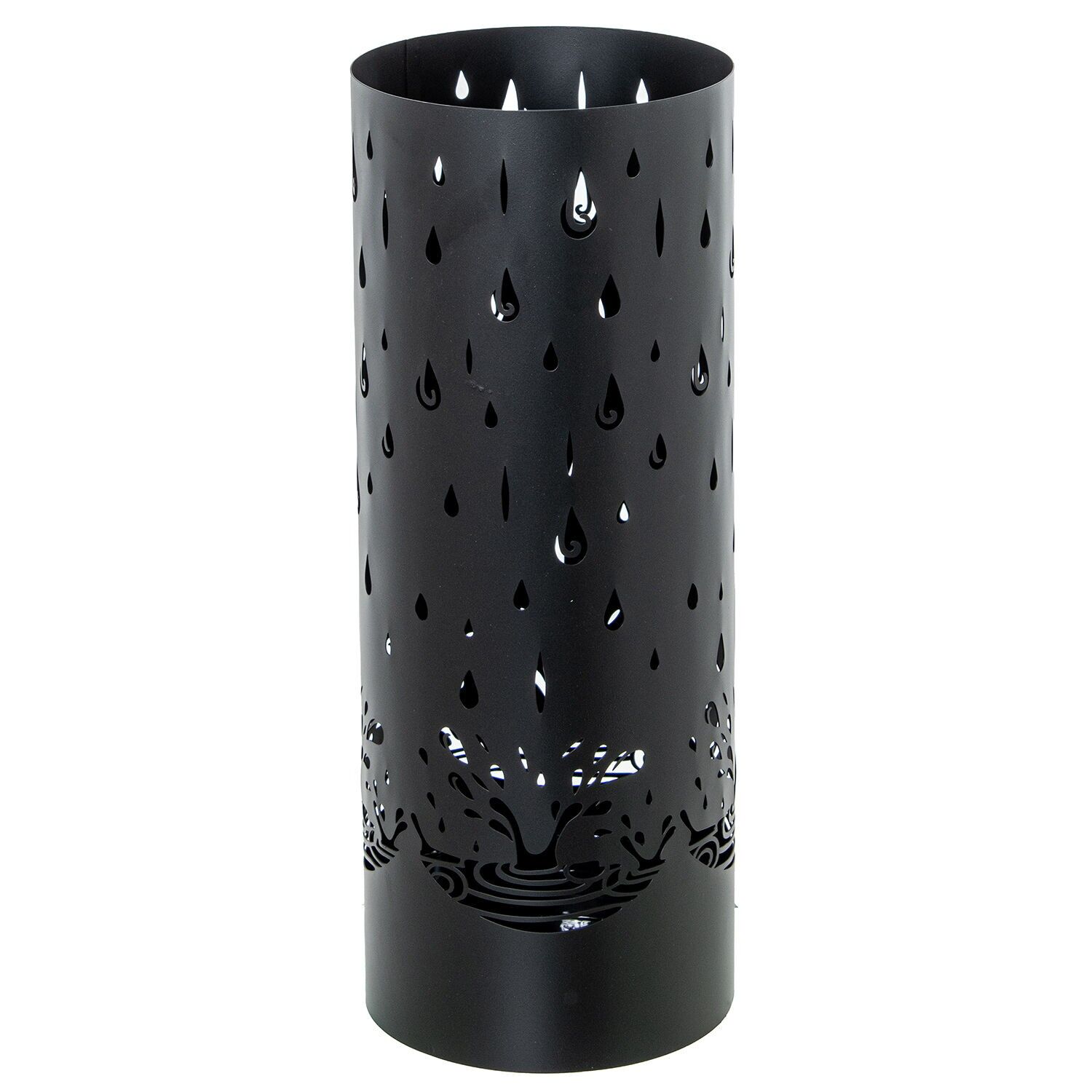 Paraguero metal redondo negrogotas 19x19x49 cm ST85171