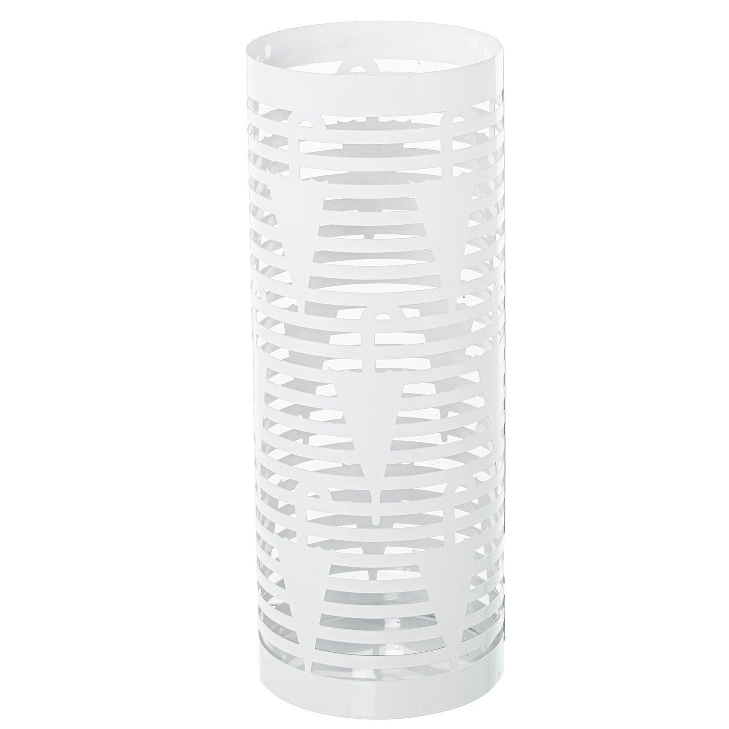 Paraguero metal redondo blancoparaguas 19x19x49 cm ST85181