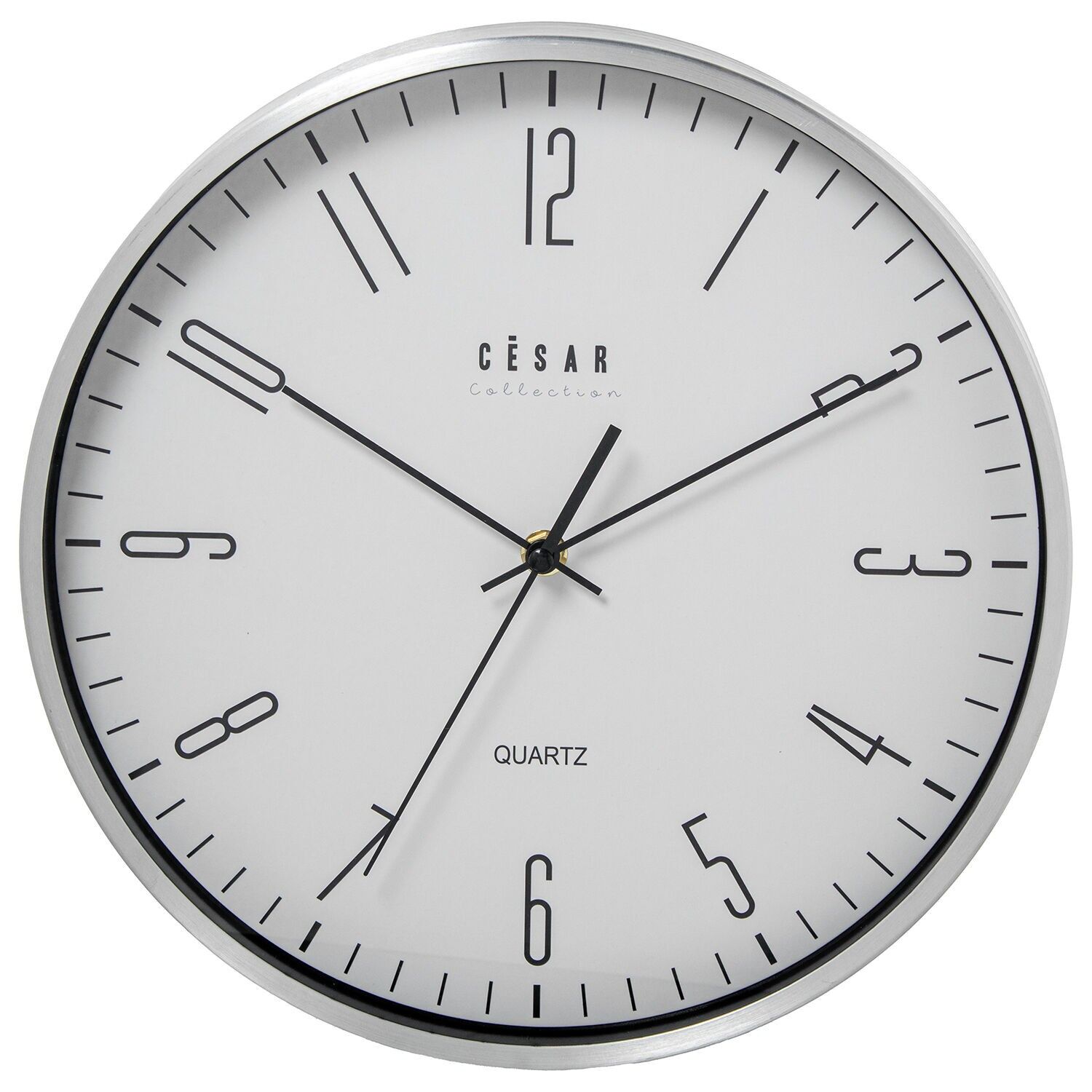Aluminum wall clock, 30cm aluminum frame, 30x4cm, battery: 1 x AA (not included) ST86291