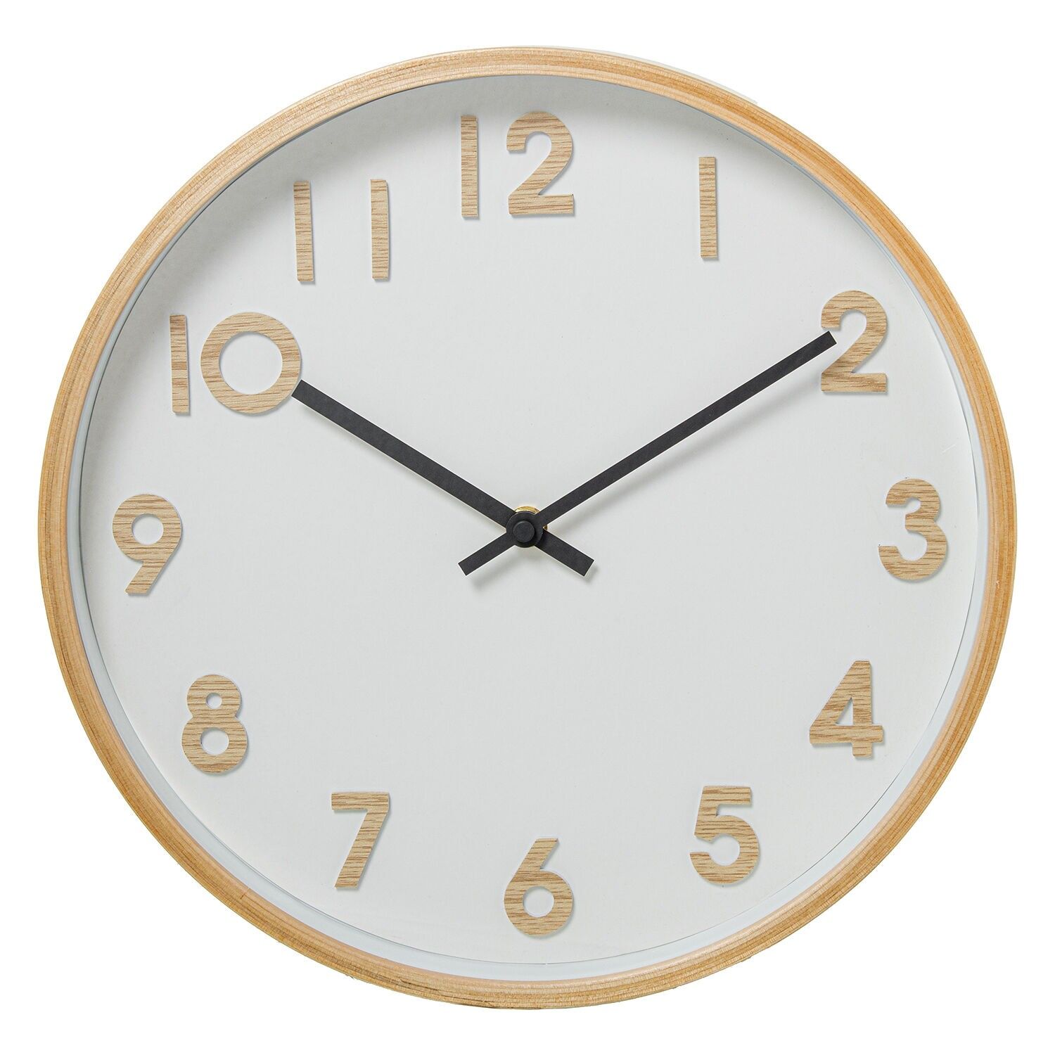 Wooden wall clock 31.5cm 31.3x5cm battery: 1xaa not included ST86307