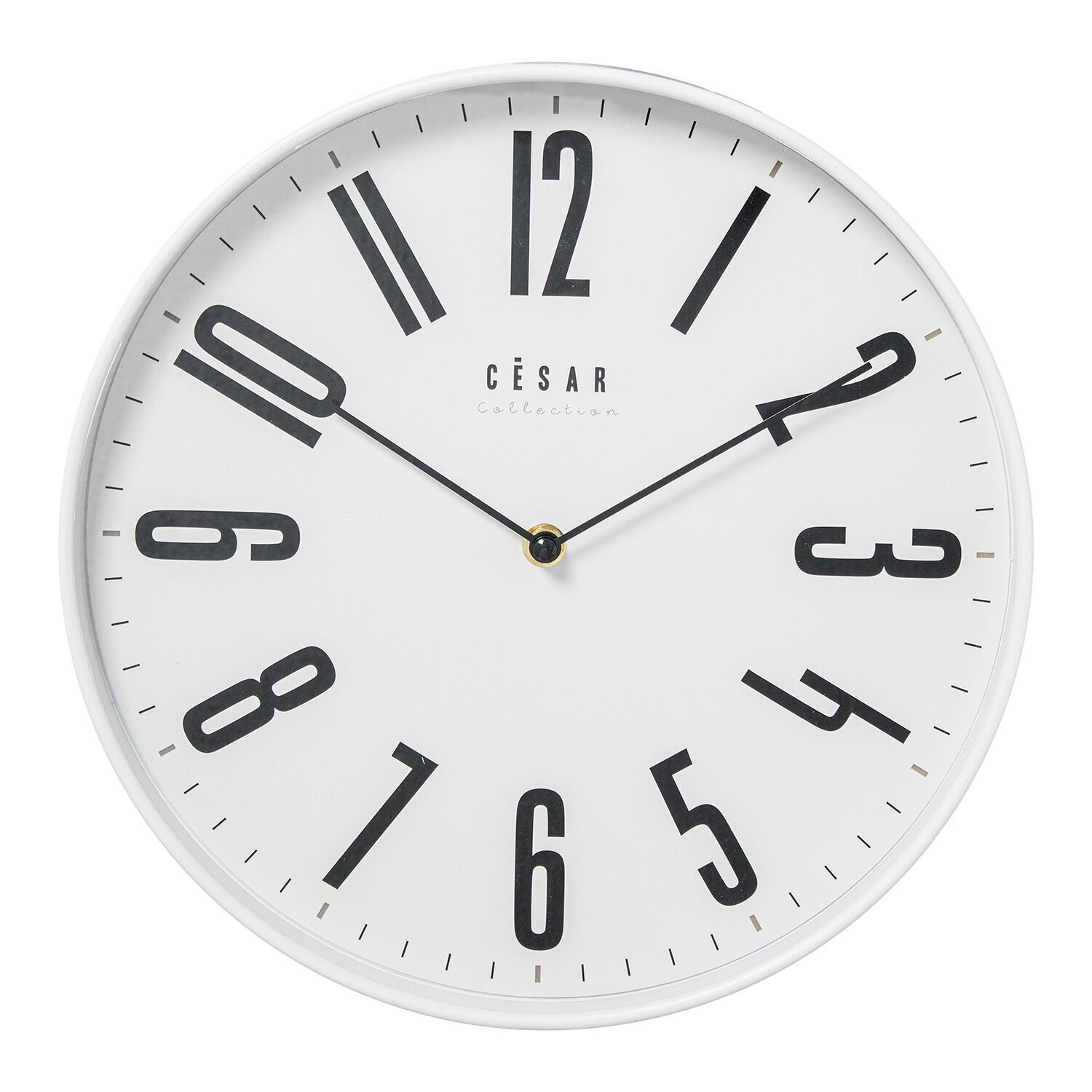Acrylic wall clock 30cm, white frame 30x4cm, battery: 1 x AA (not included) ST86311