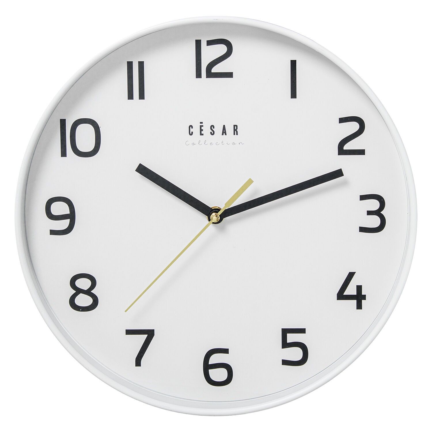 Acrylic wall clock 30cm, white frame 30x4cm, battery: 1 x AA (not included) ST86314