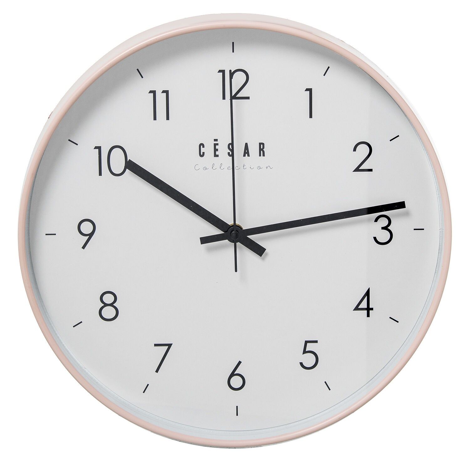 Acrylic wall clock 30cm, pink frame 30x4cm, battery: 1 x AA (not included) ST86372