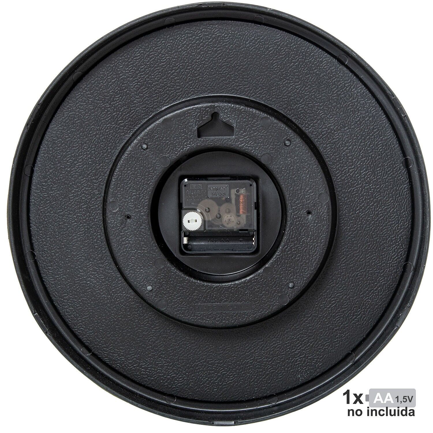 Reloj pared acrilico 30cm marco verde menta 30x4cm pila:1xaa no incluida ST86356