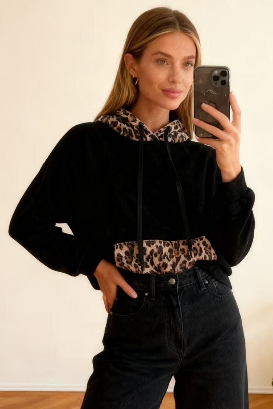 Sudadera de leopardo
