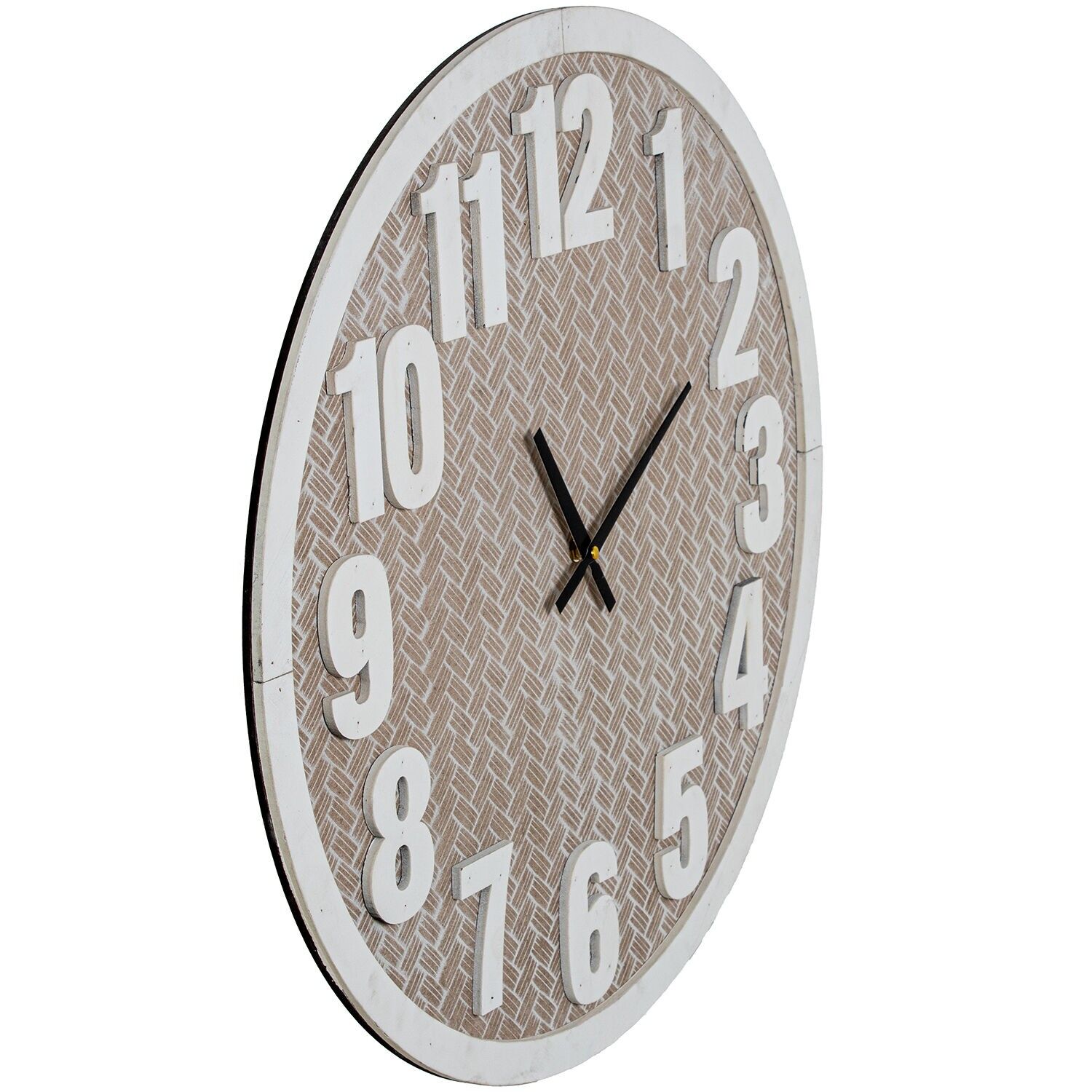 Reloj pared madera 60cm manecillas de aluminio 60x4, 5cm pila:1xaa no inclui ST86397