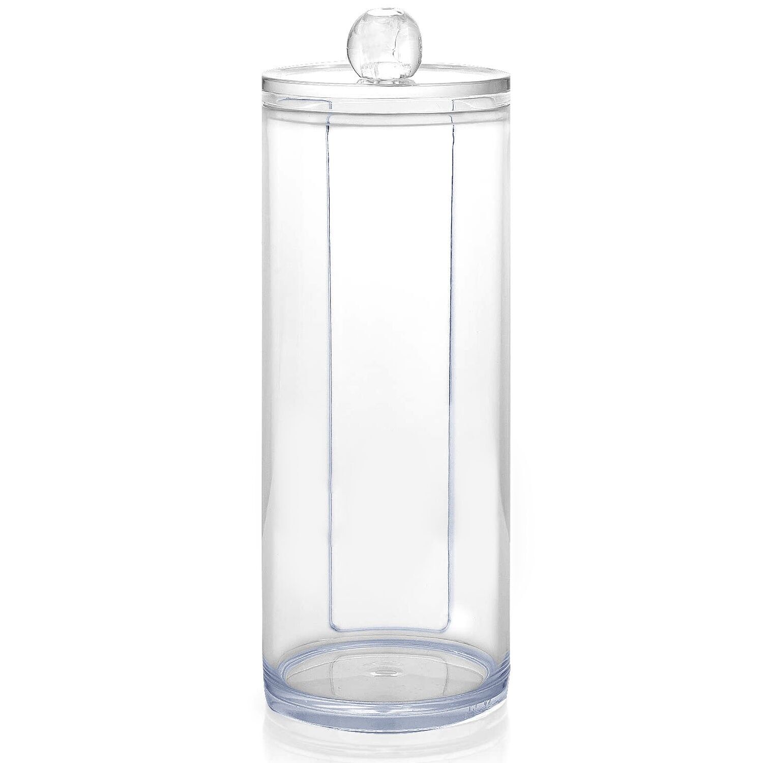 Organizer in acrilico per dischetti di cotone, tonalità blu, 6x17cm ST86946