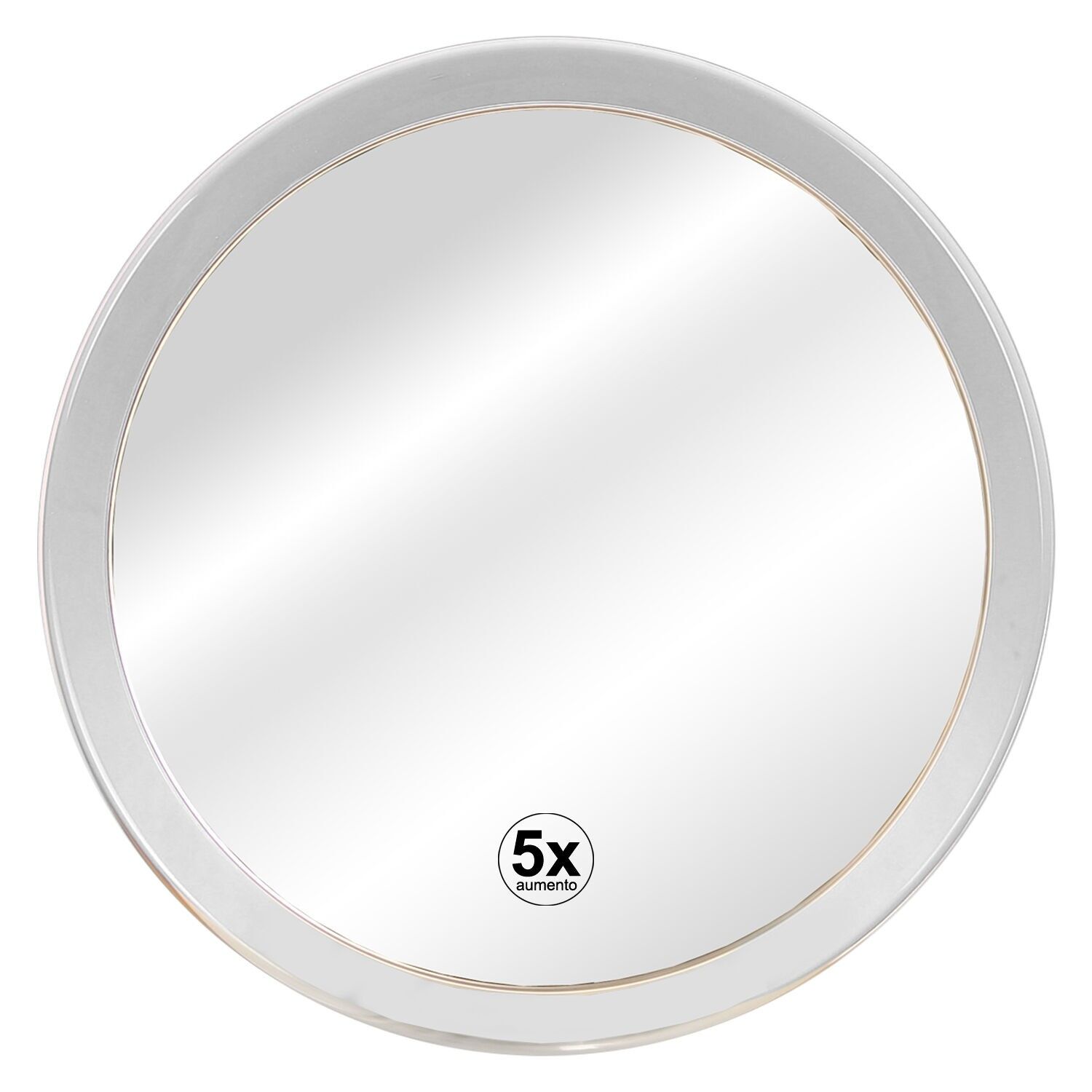 Specchio da parete ingranditore 5x con ventose, specchio da bagno in acrilico, 23 cm, per montaggio a parete ST89002